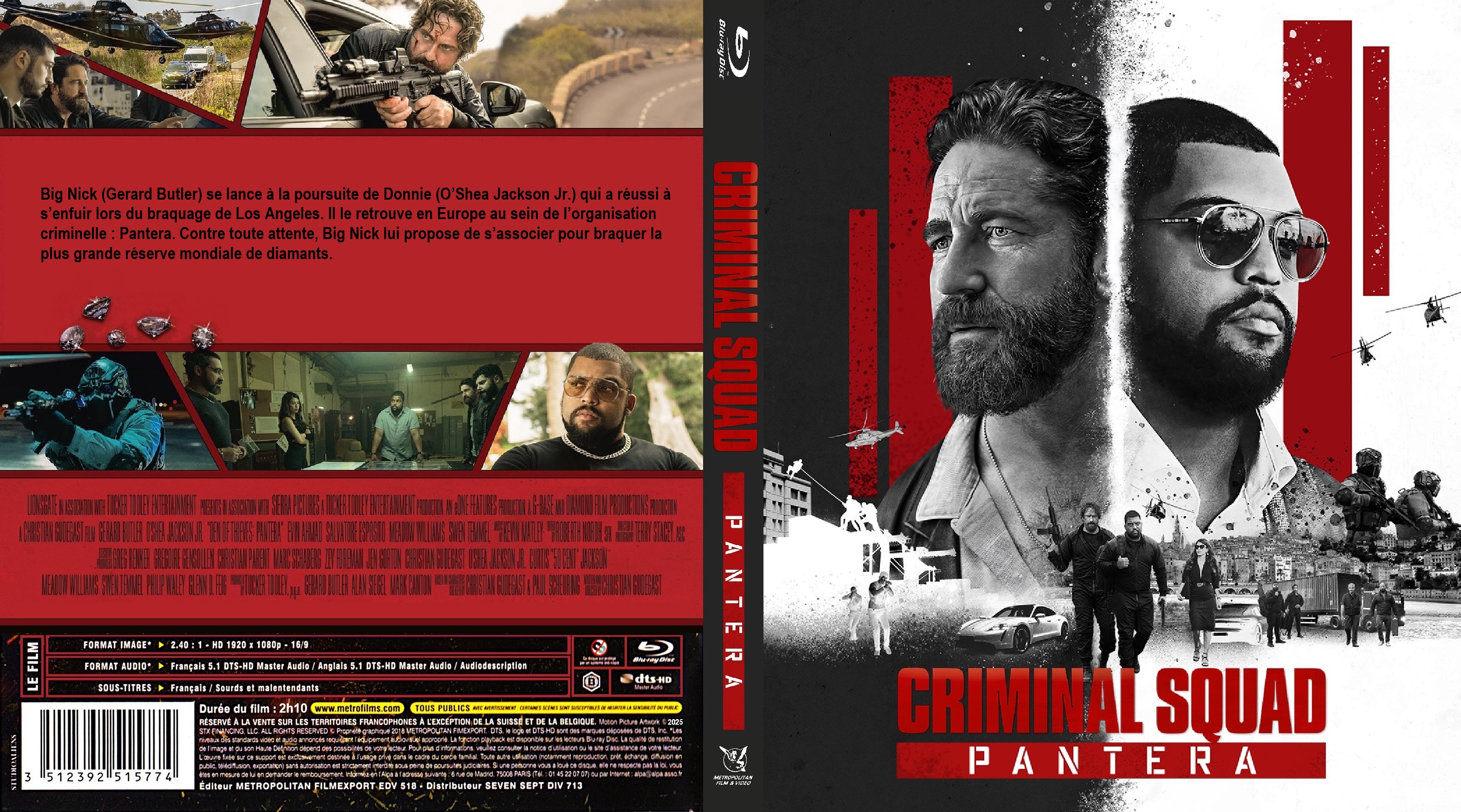 Jaquette DVD Criminal Squad Pantera custom (BLU-RAY)