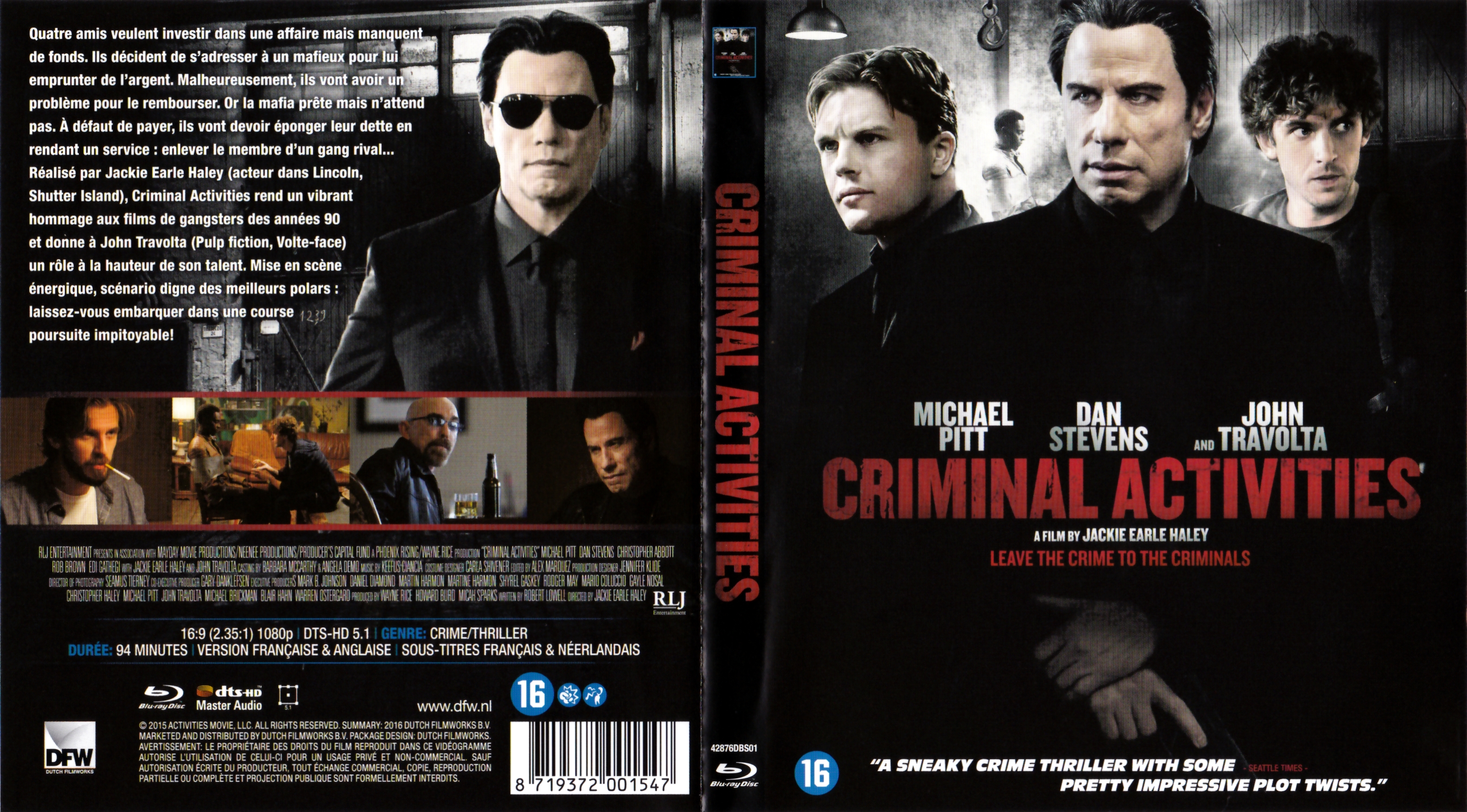 Jaquette DVD Criminal activities (BLU-RAY)
