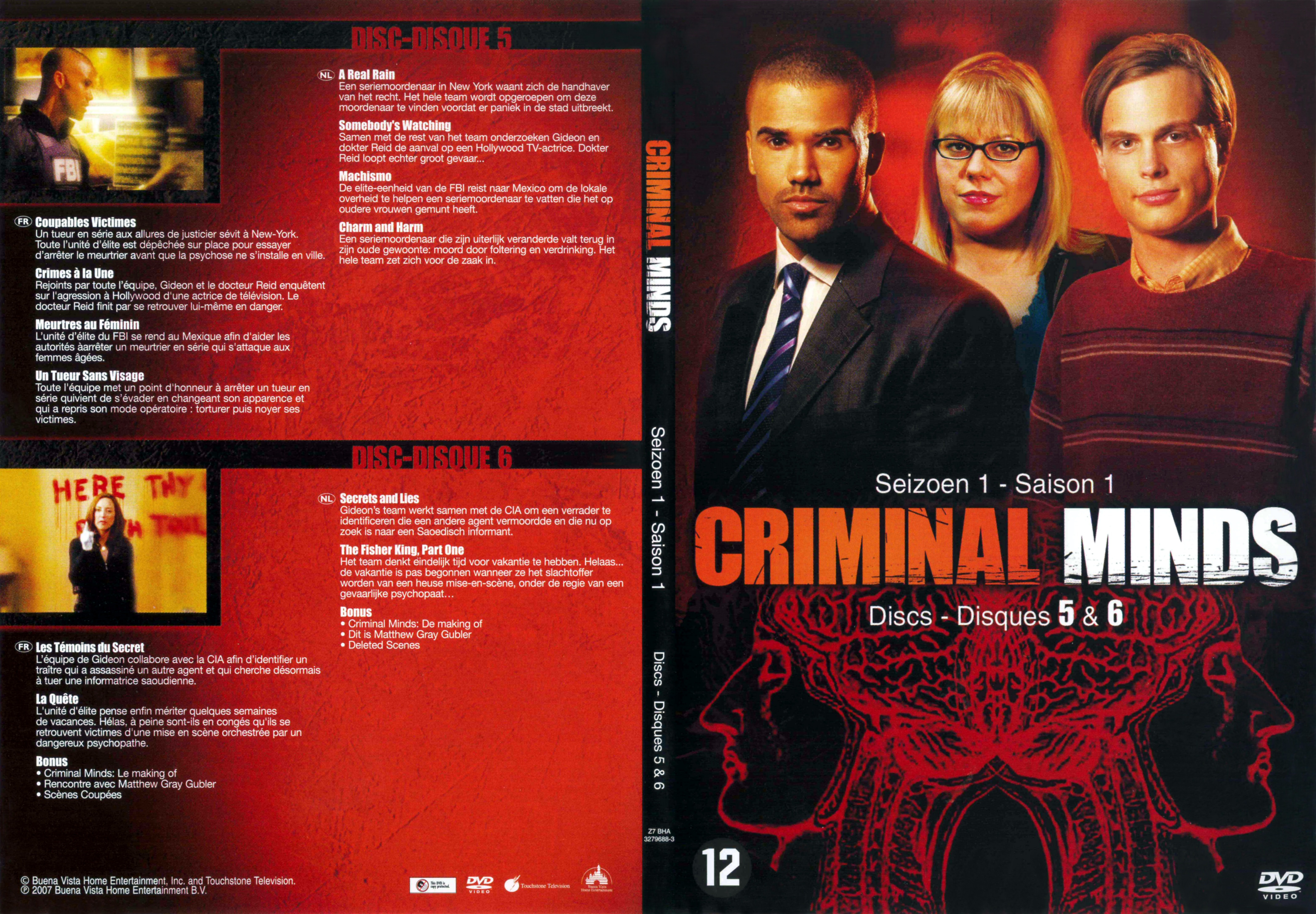 Jaquette DVD Criminal minds saison 1 DVD 3
