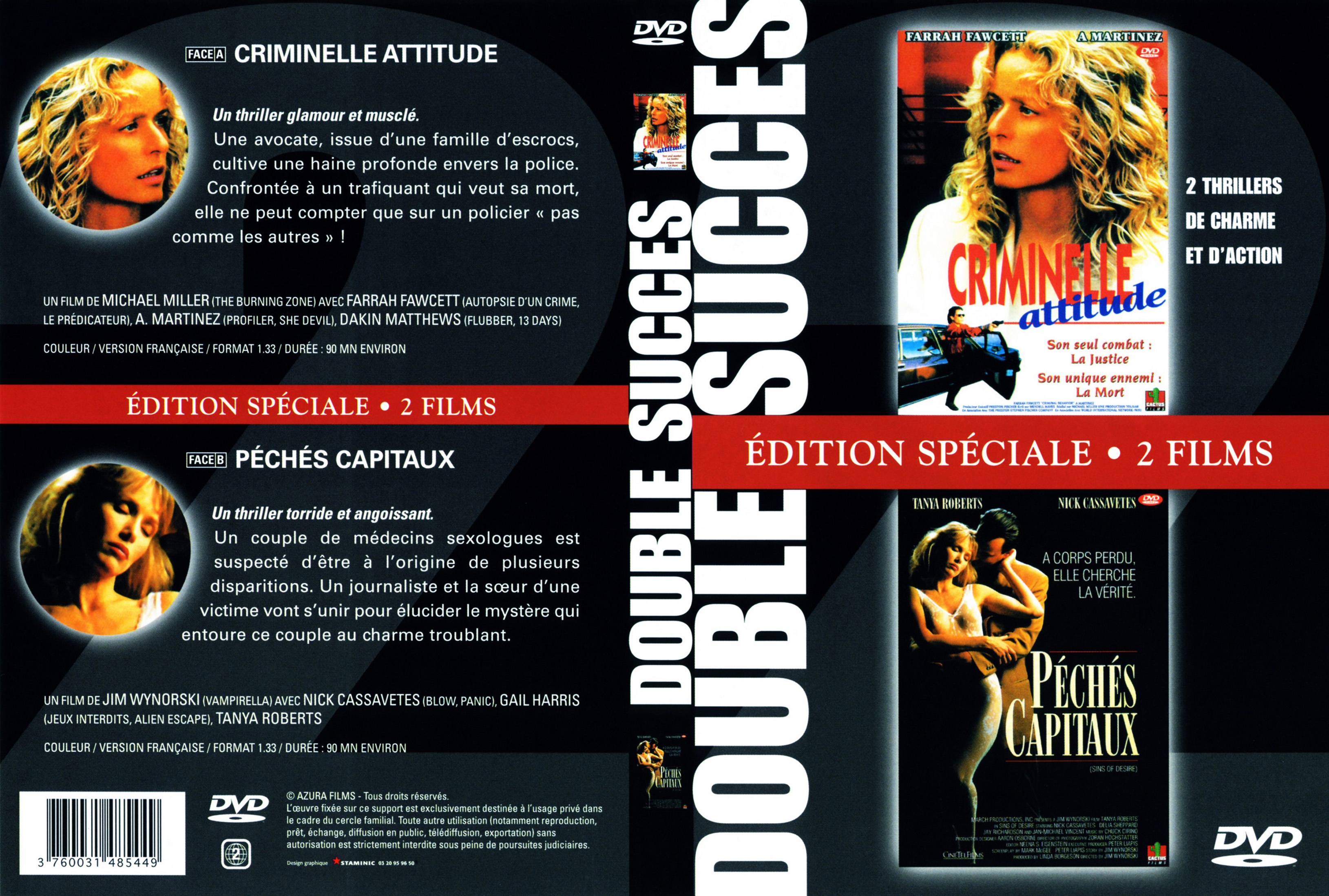 Jaquette DVD Criminelle attitude + Pchs capitaux
