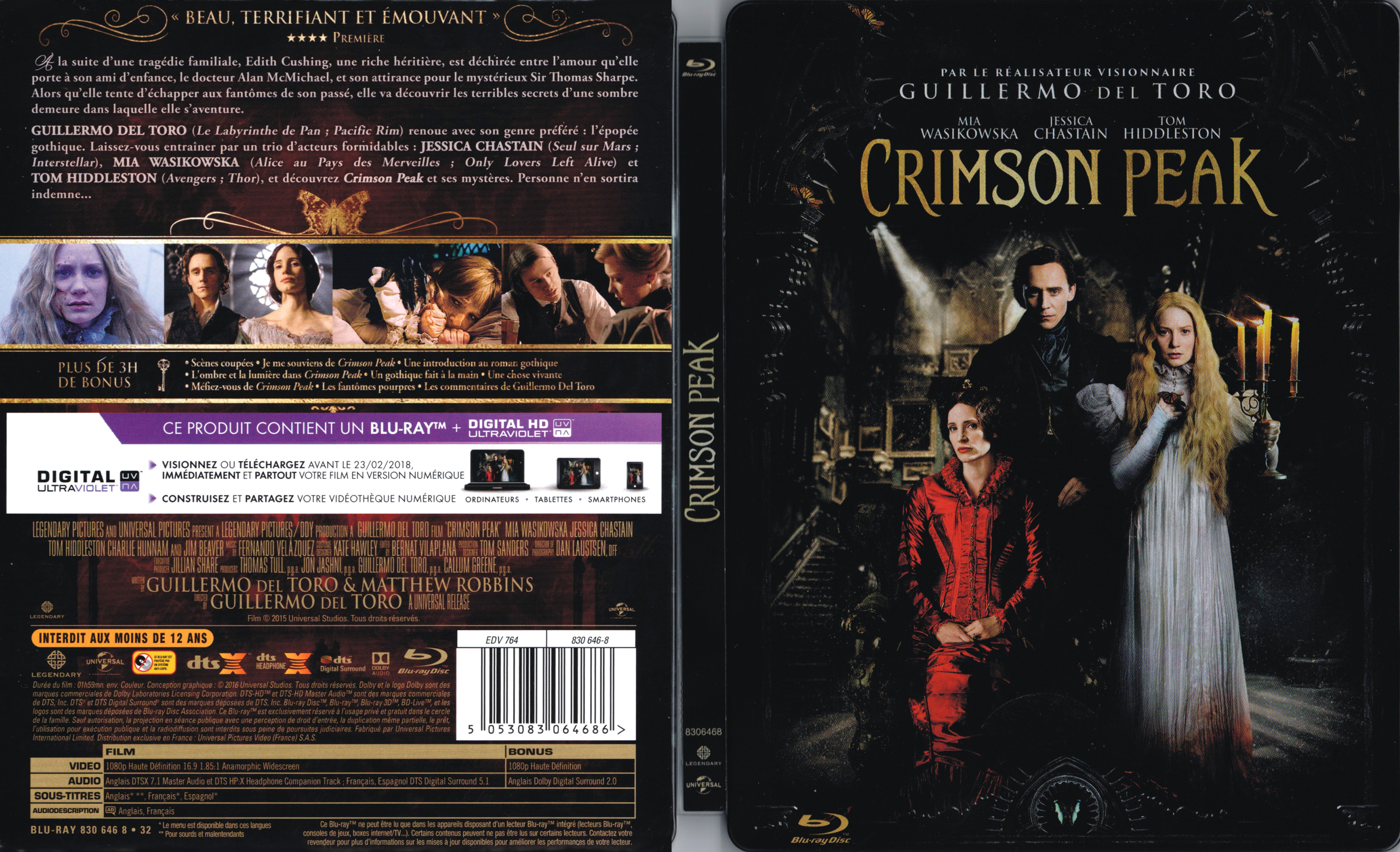 Jaquette DVD Crimson Peak (BLU-RAY) v2