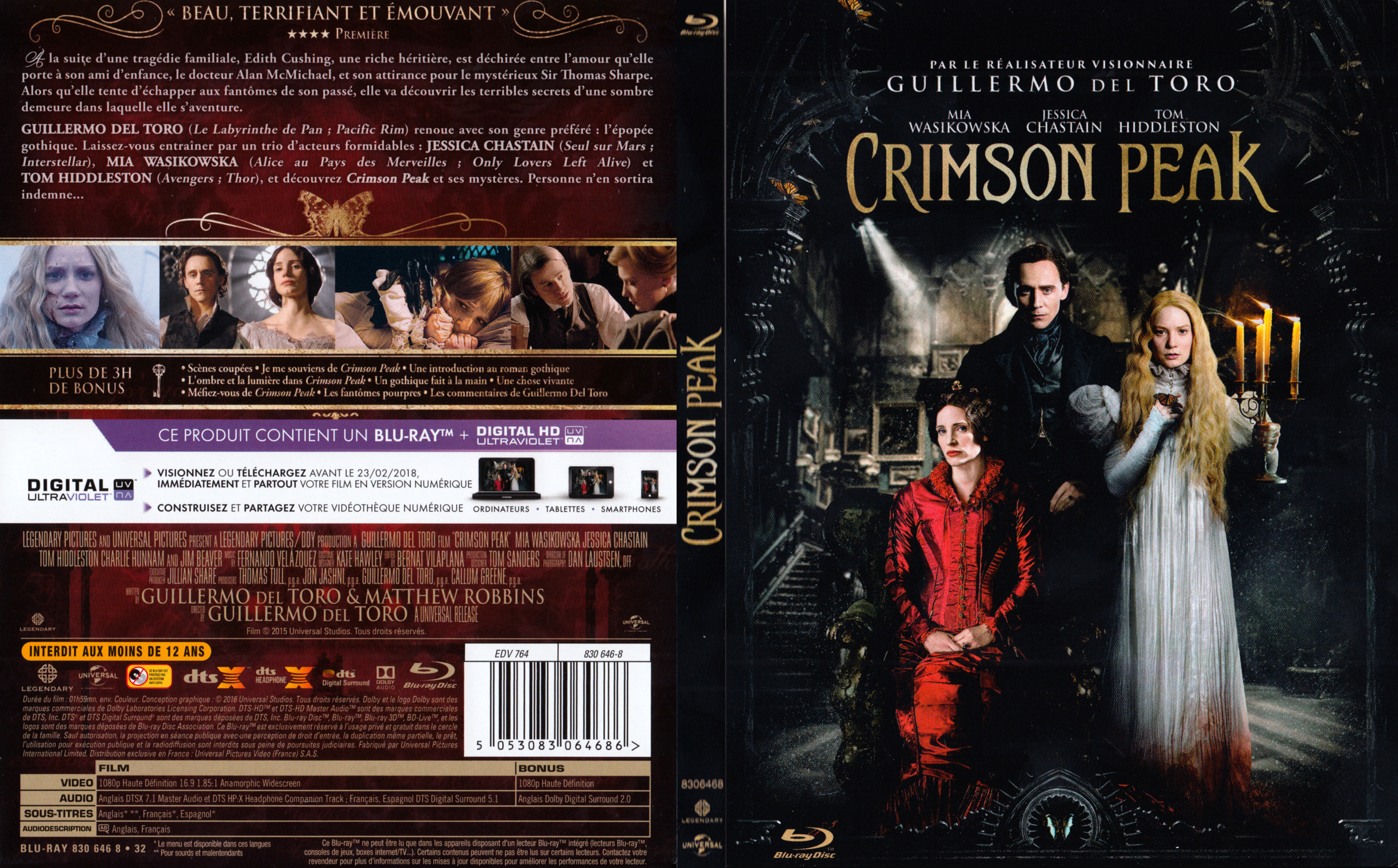 Jaquette DVD Crimson Peak (BLU-RAY) v3