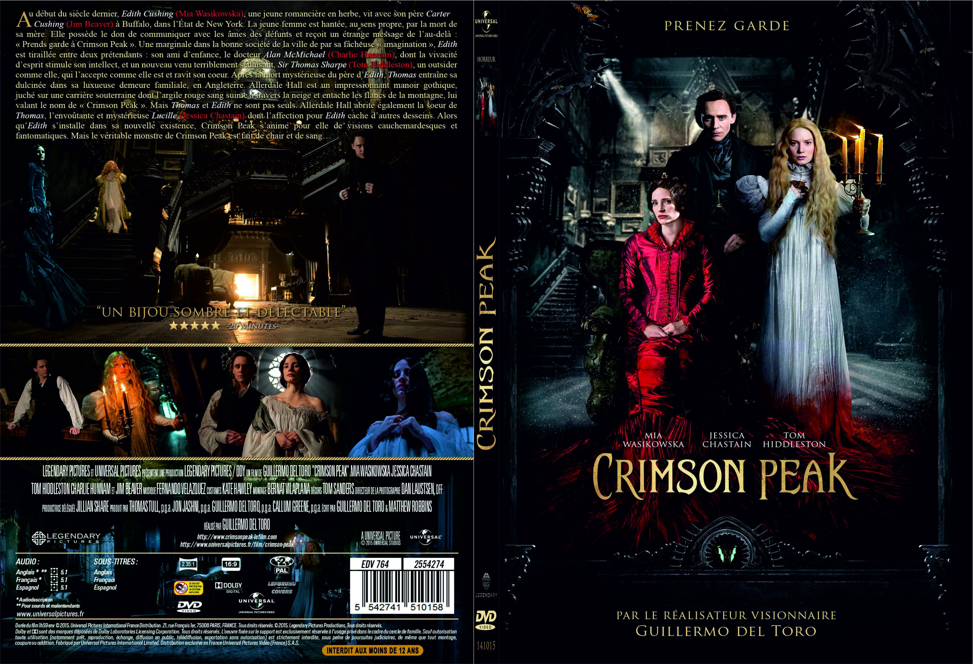 Jaquette DVD Crimson Peak - SLIM