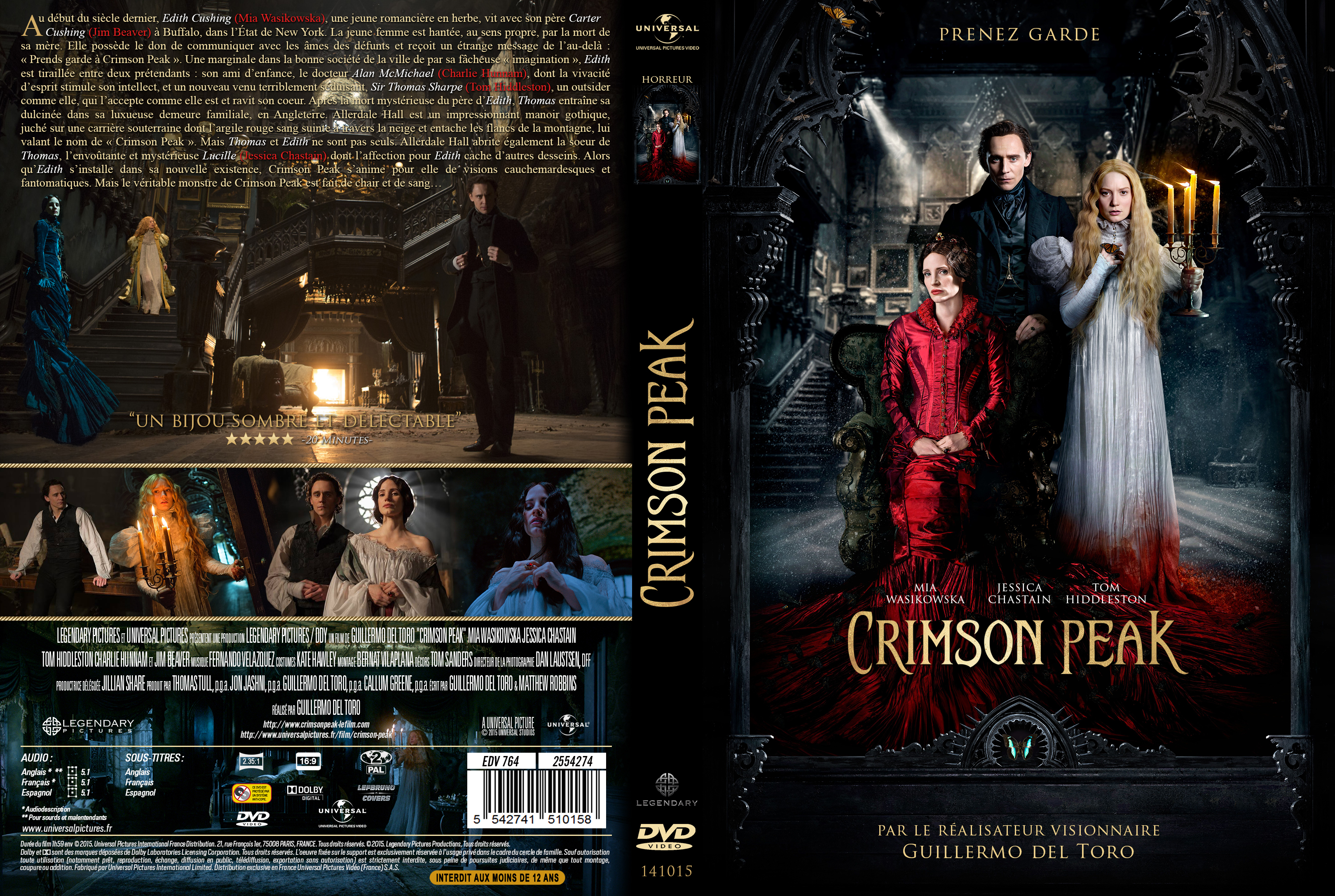 Jaquette DVD Crimson Peak custom