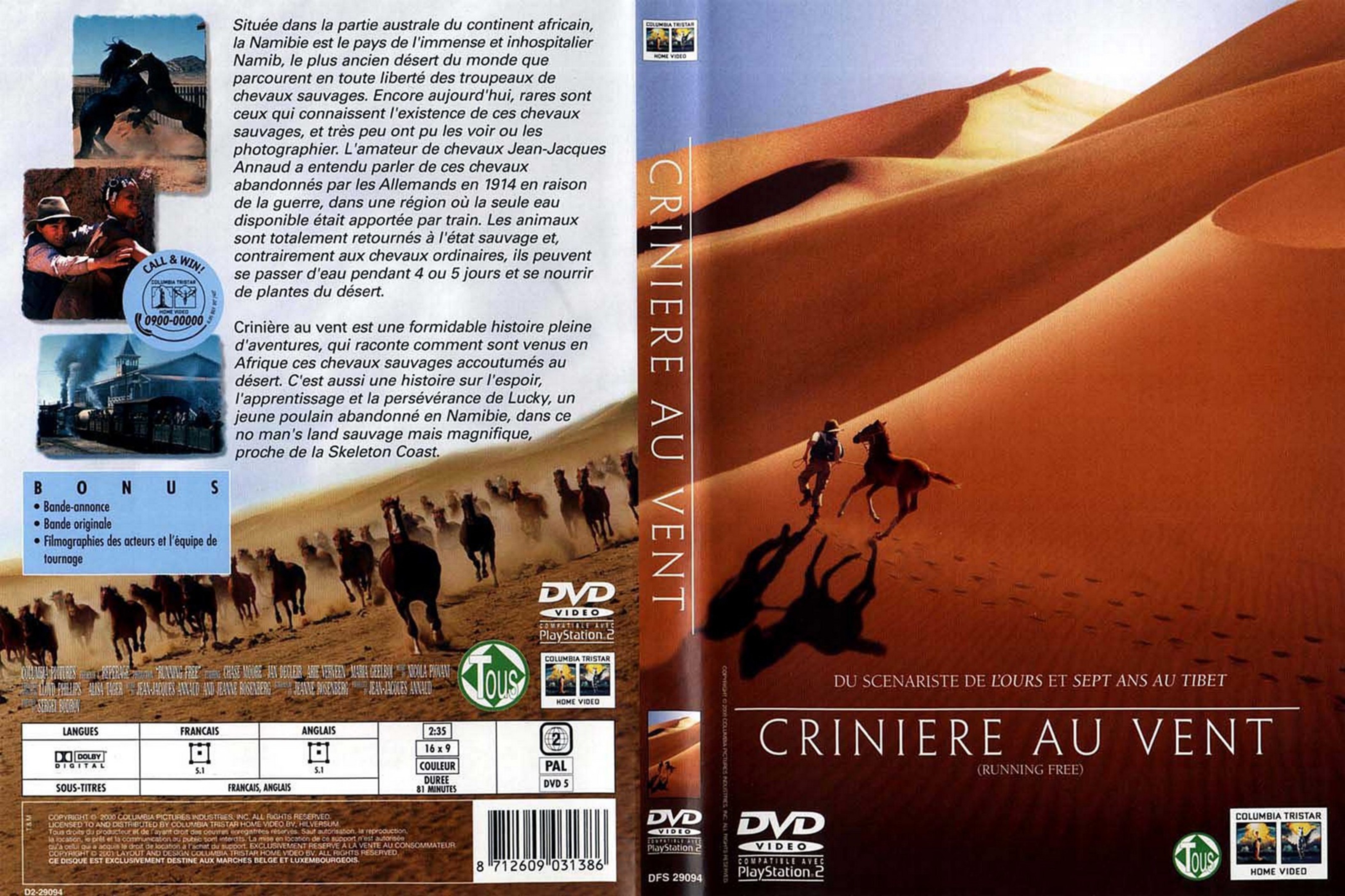 Jaquette DVD Crinire au vent v2