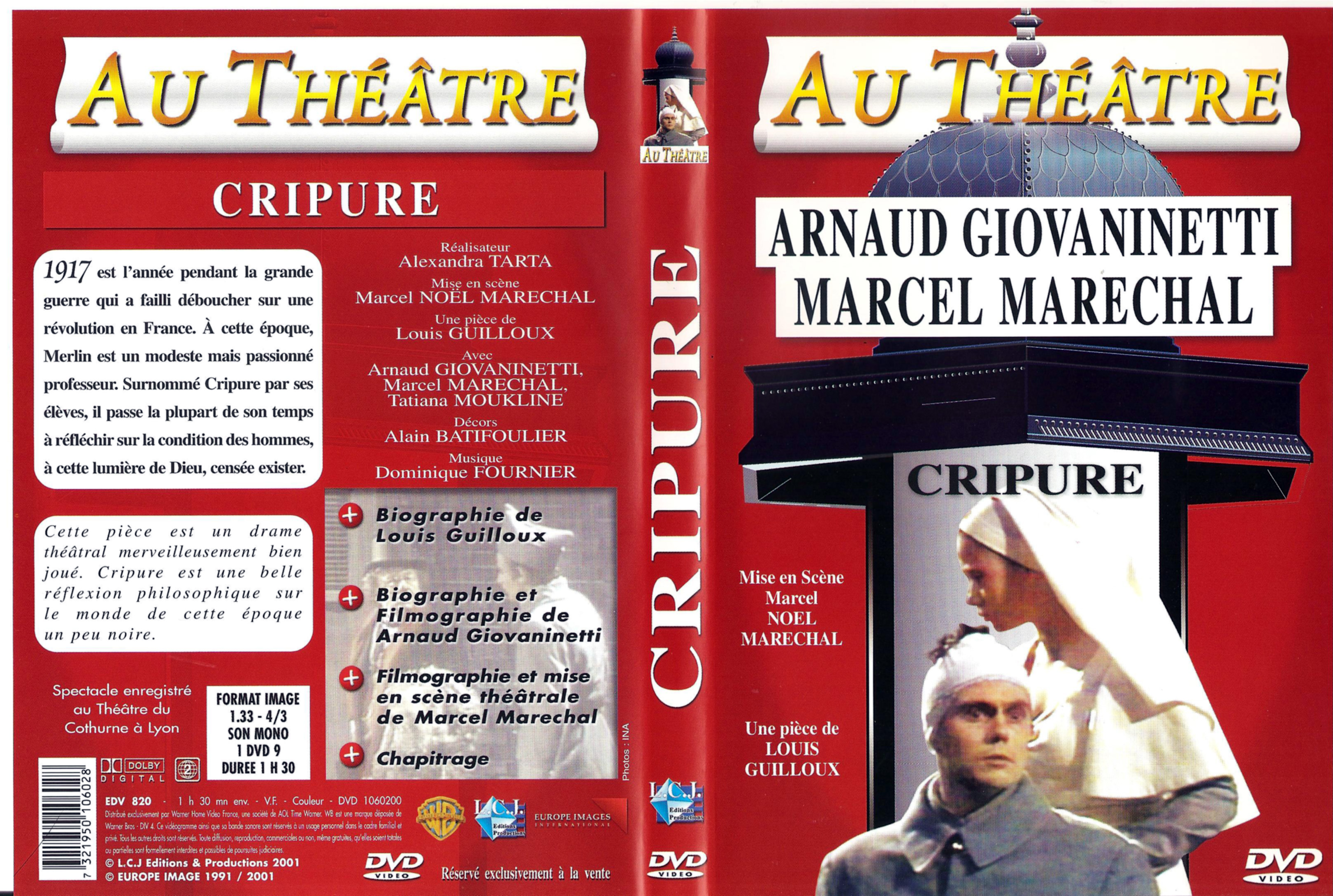 Jaquette DVD Cripure