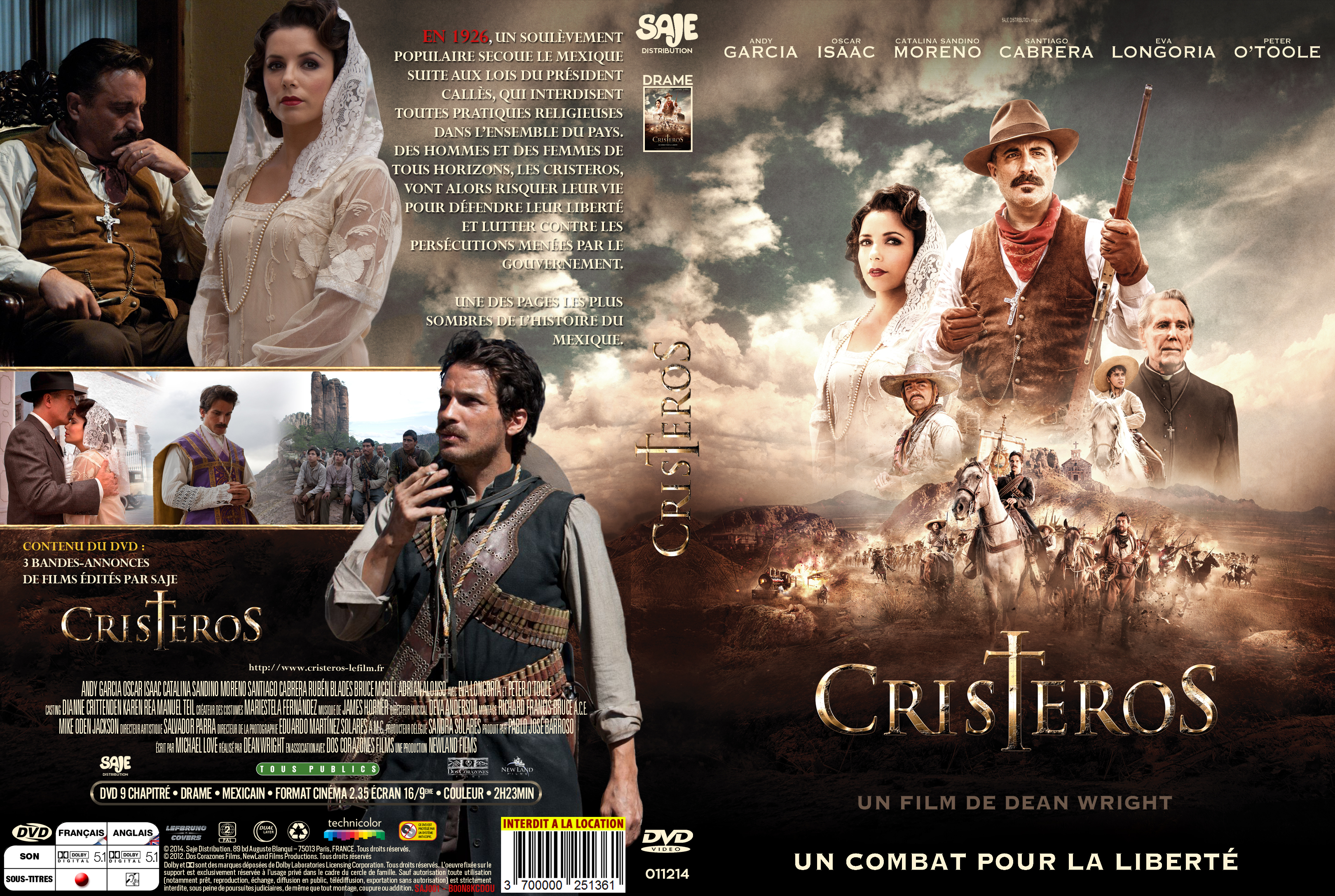 Jaquette DVD Cristeros custom