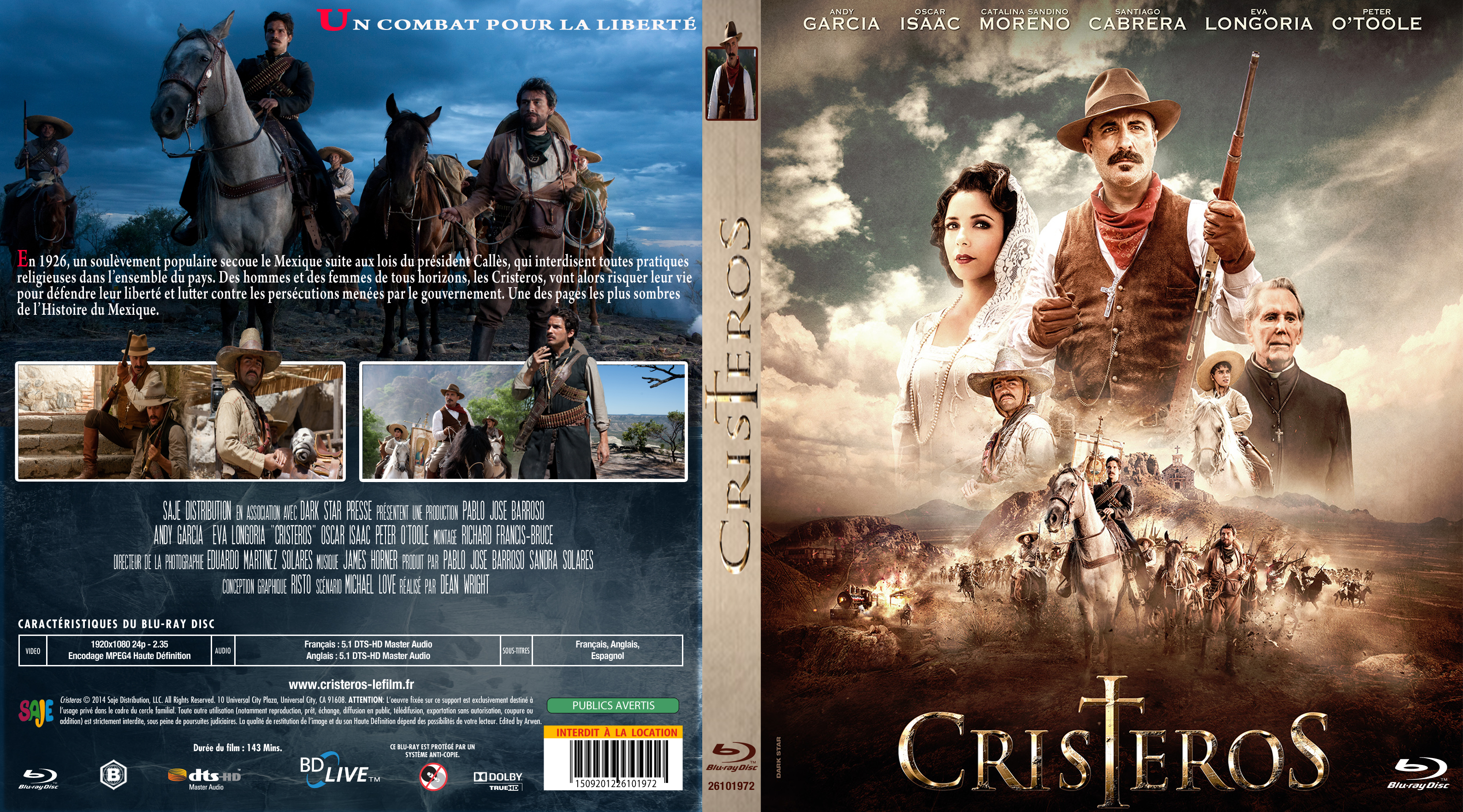 Jaquette DVD Cristeros custom (BLU-RAY)