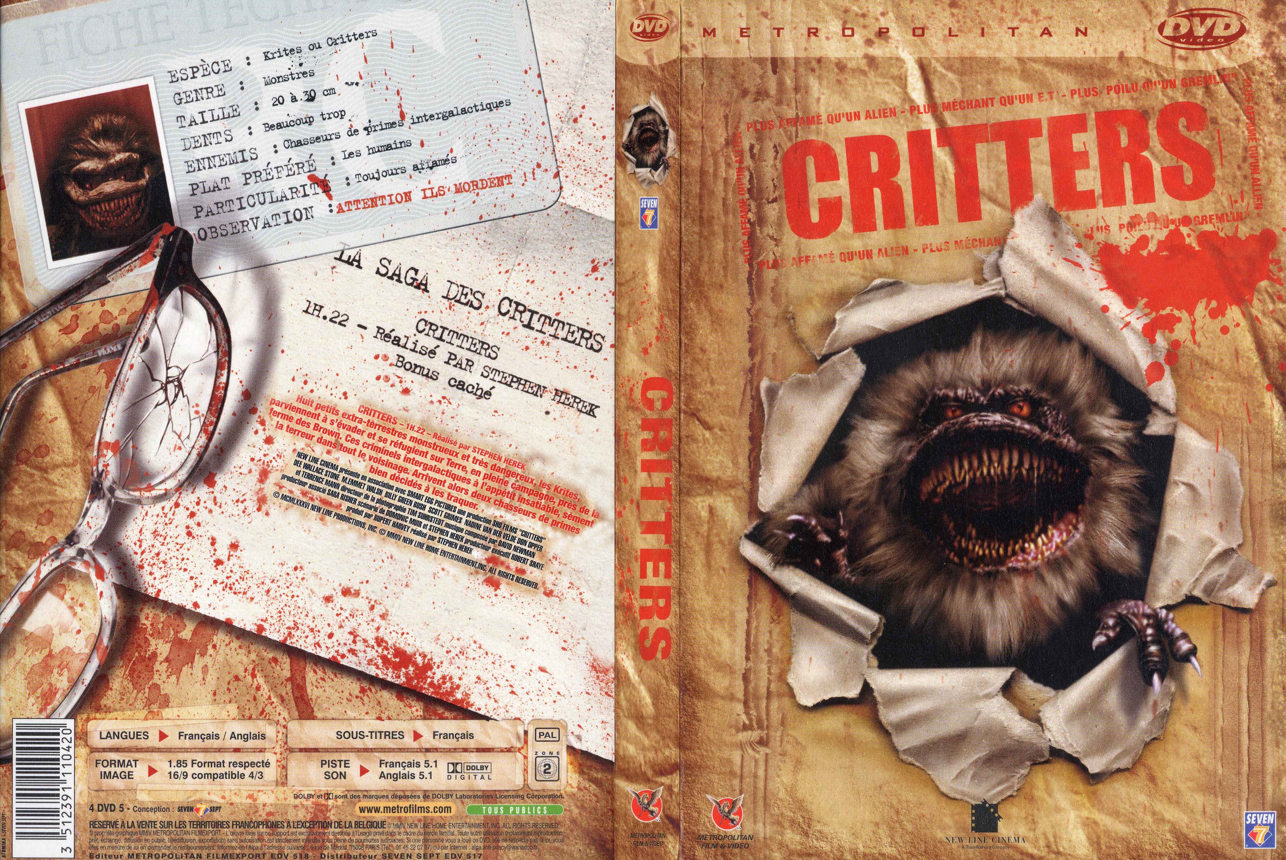 Jaquette DVD Critters