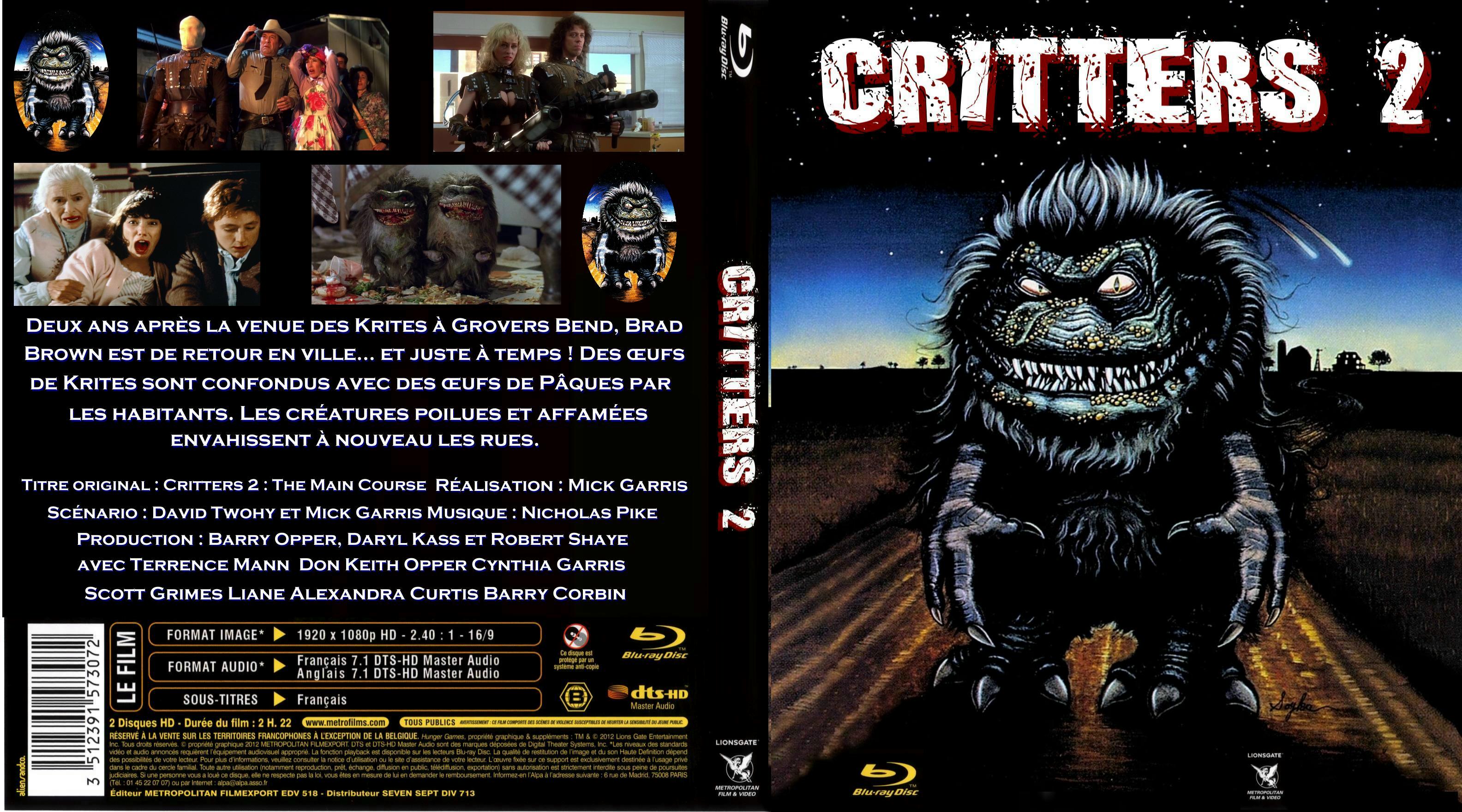 Jaquette DVD Critters 2 custom (BLU-RAY)