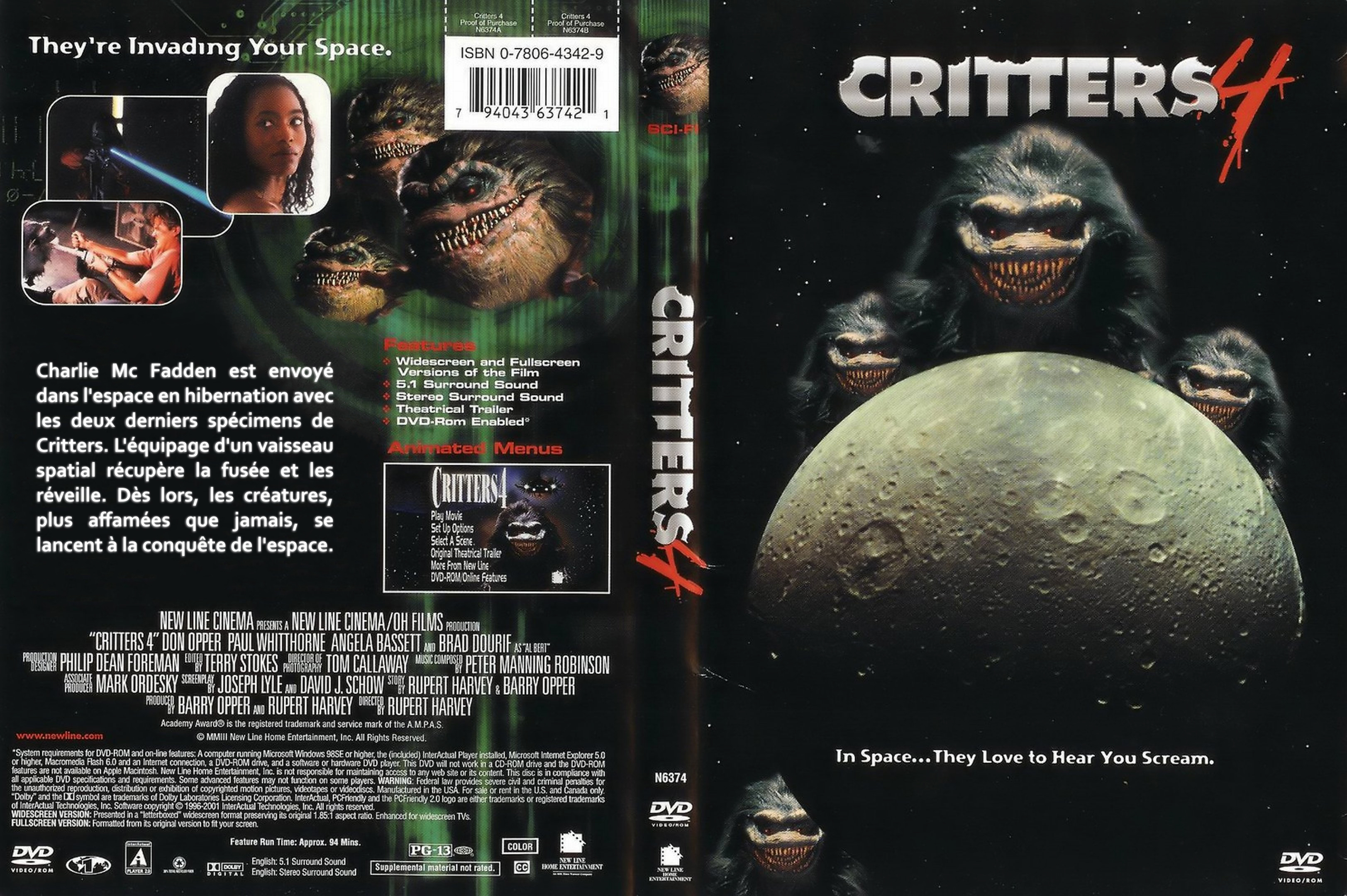 Jaquette DVD Critters 4 (Canadienne)