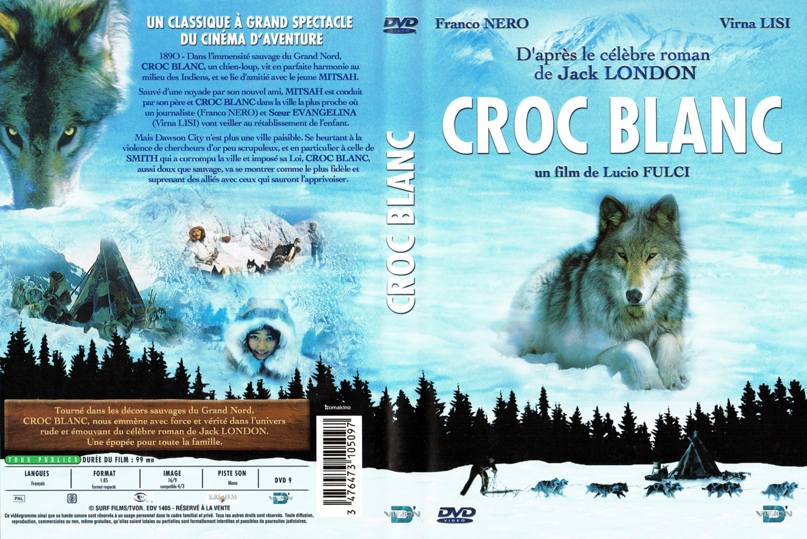 Jaquette DVD Croc-Blanc (1973)