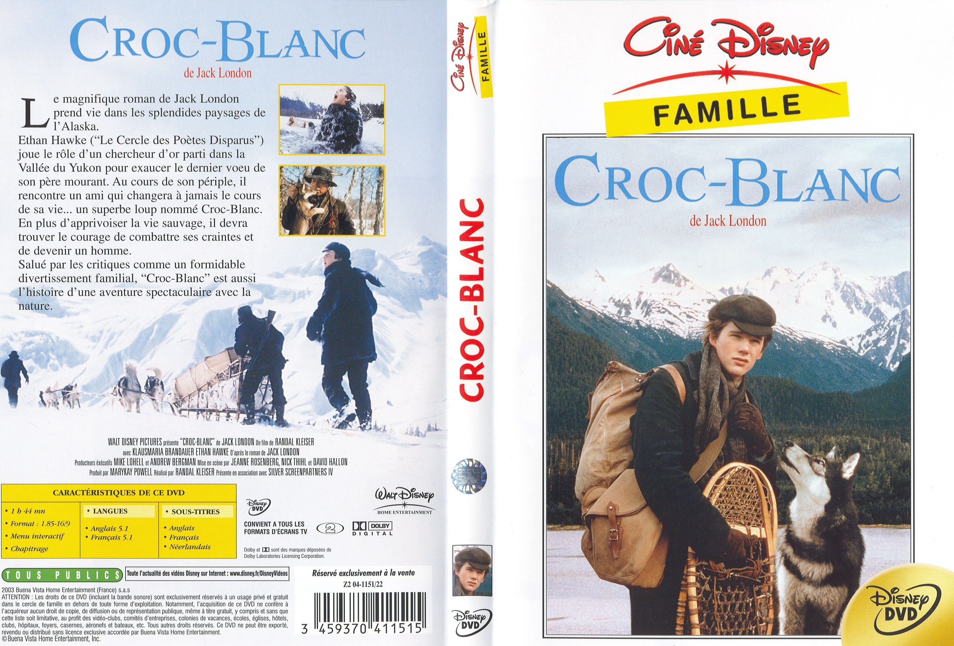 Jaquette DVD Croc-blanc v2
