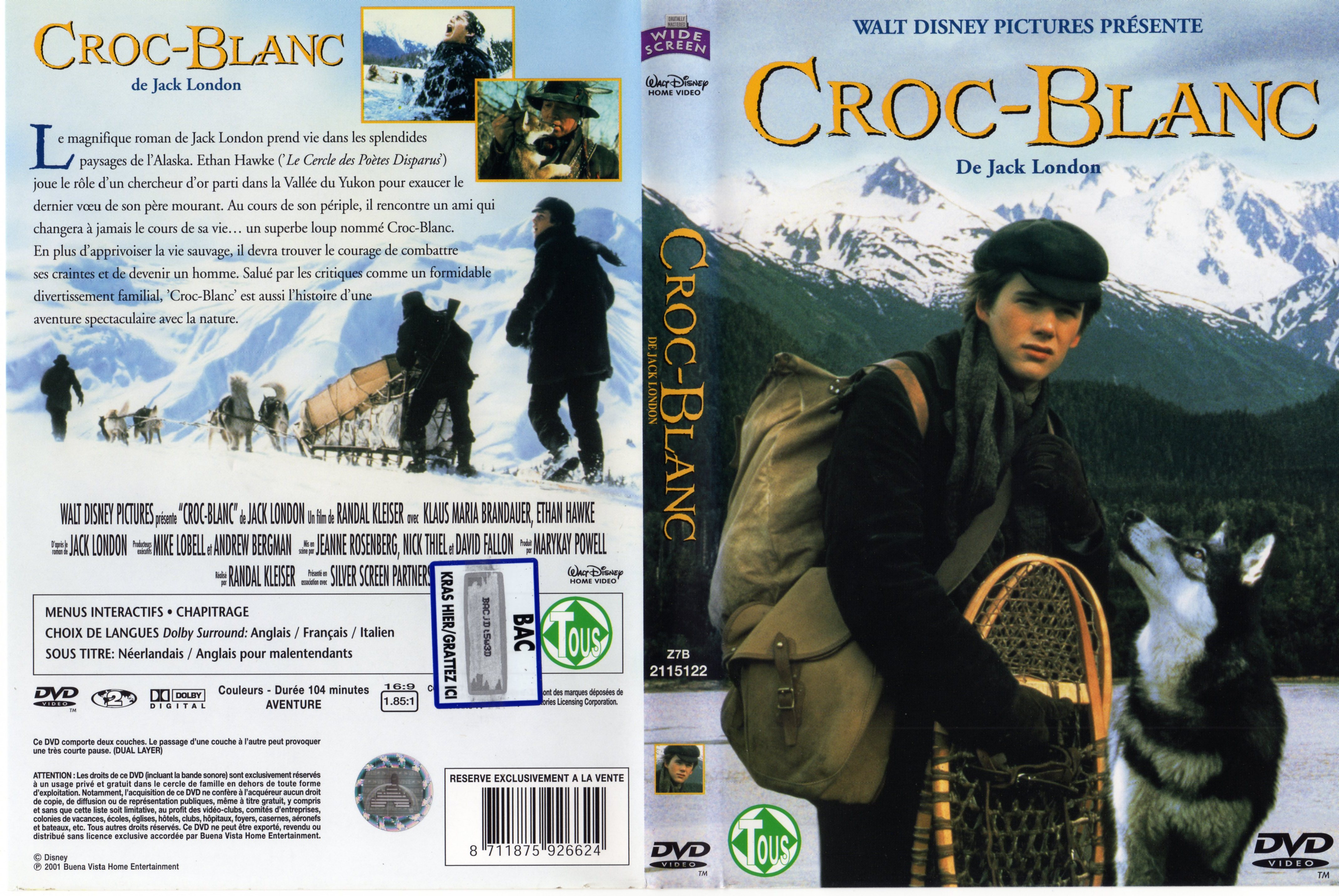 Jaquette DVD Croc-blanc v3