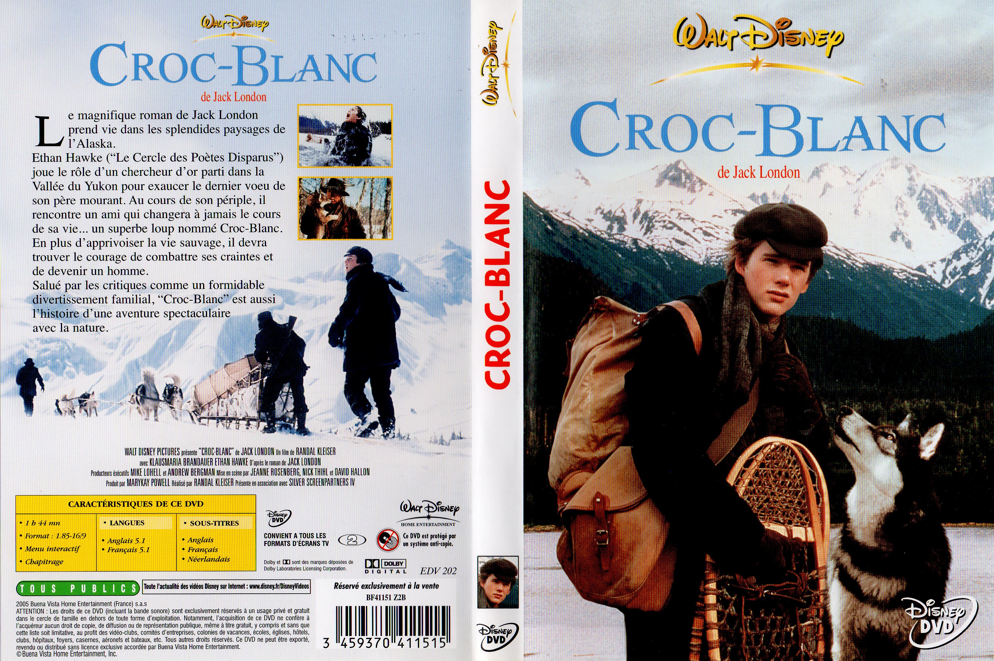 Jaquette DVD Croc-blanc v4