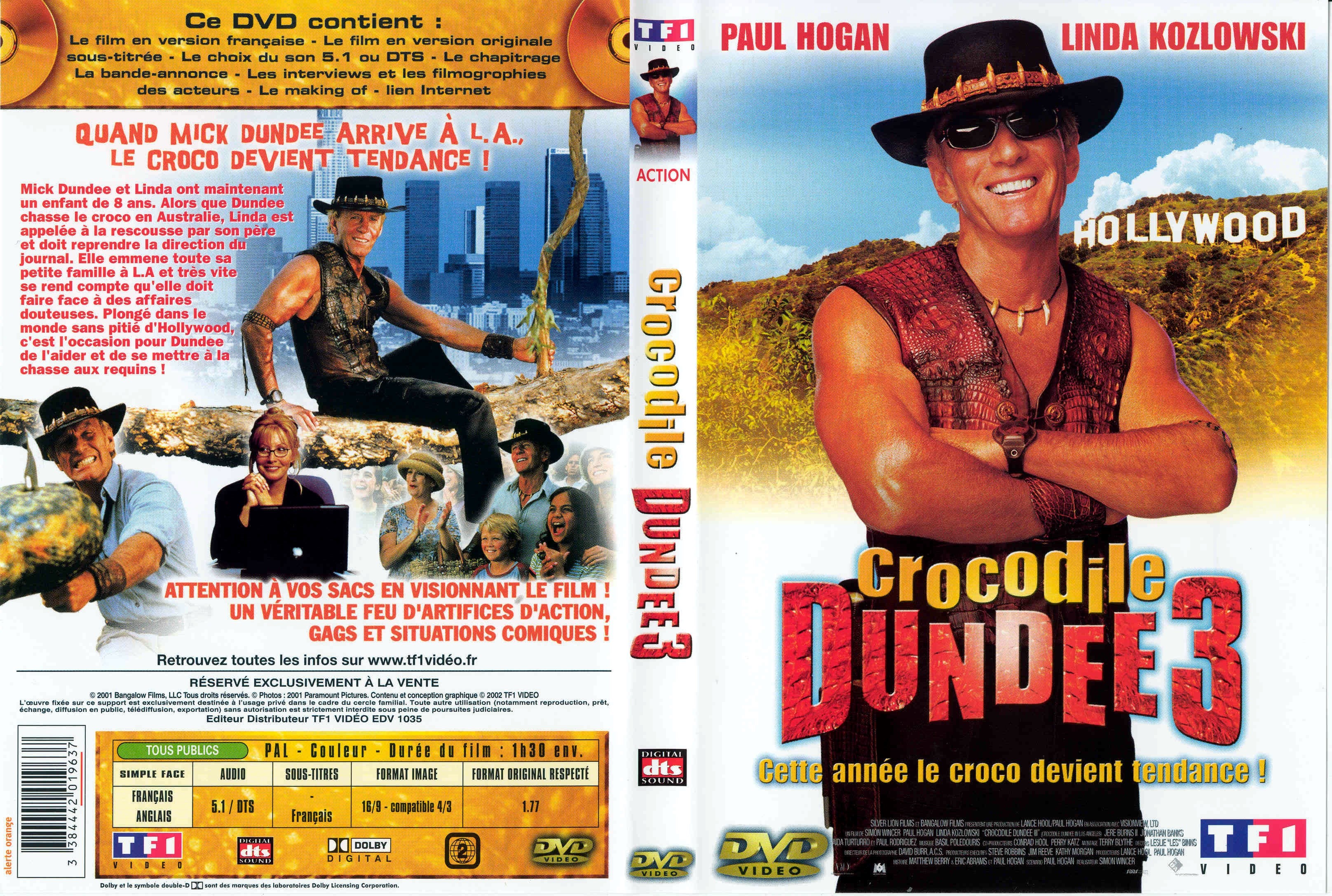 Jaquette DVD Crocodile Dundee 3