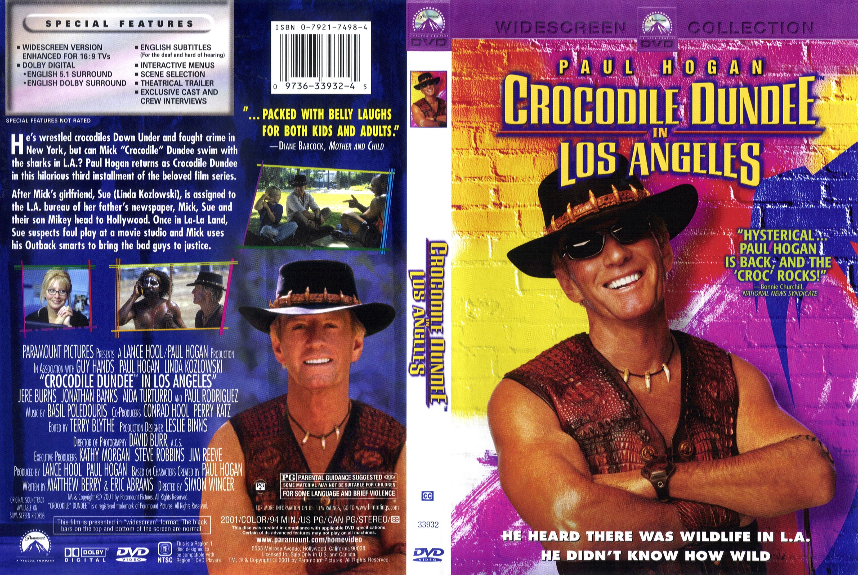 Jaquette DVD Crocodile Dundee 3 (Canadienne)