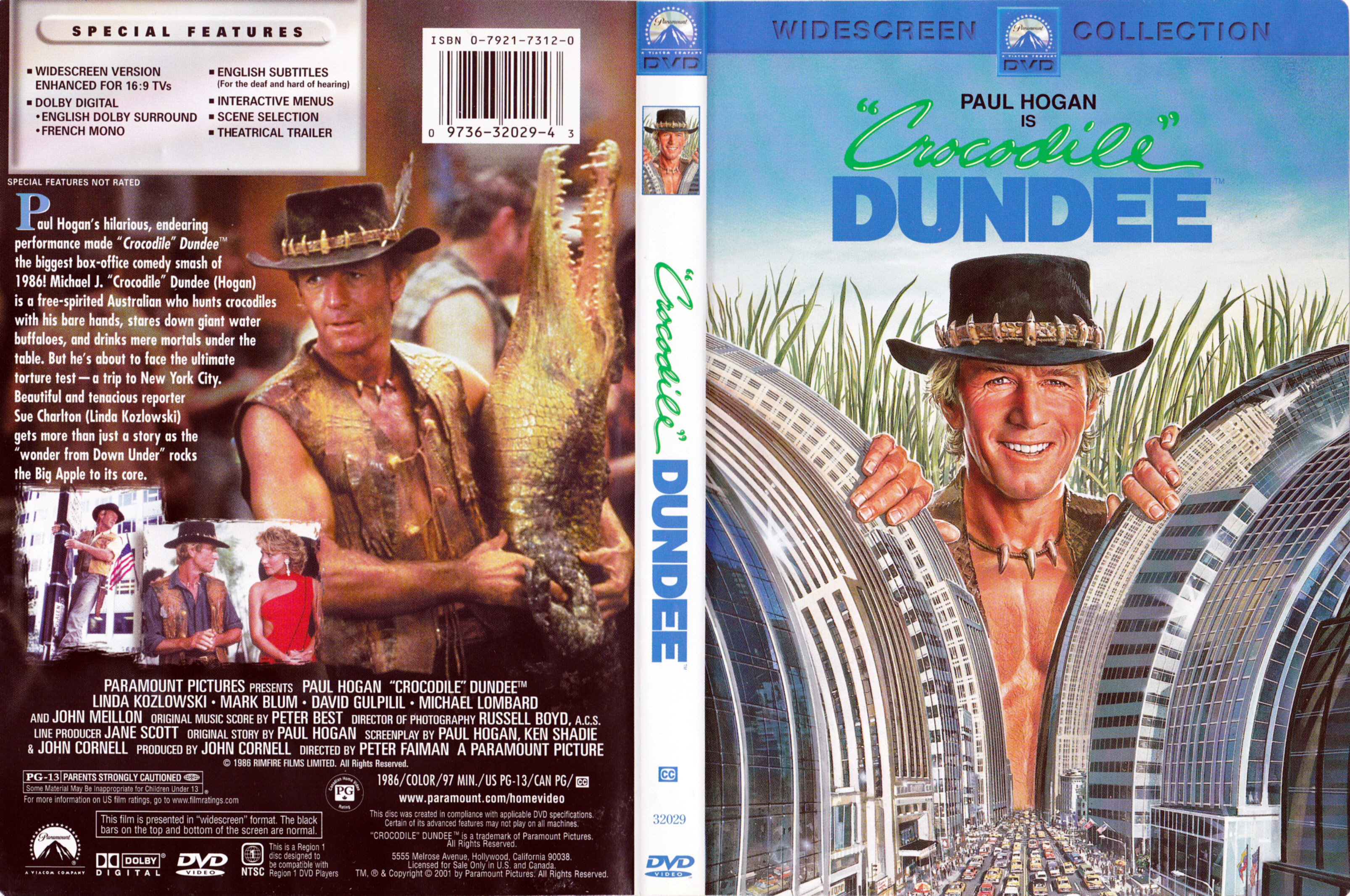 Jaquette DVD Crocodile Dundee (Canadienne)