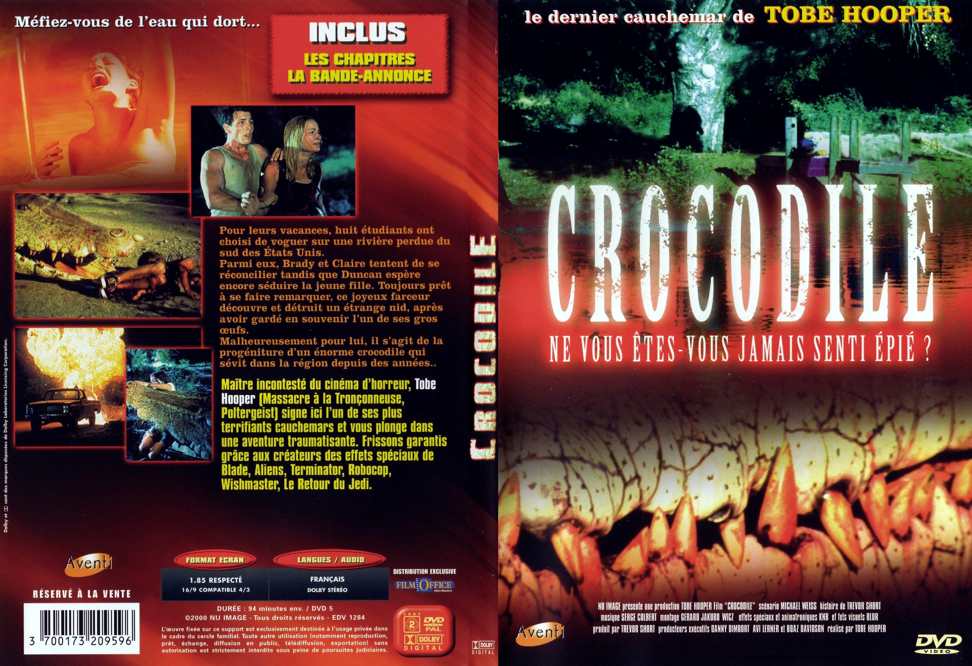 Jaquette DVD Crocodile - SLIM