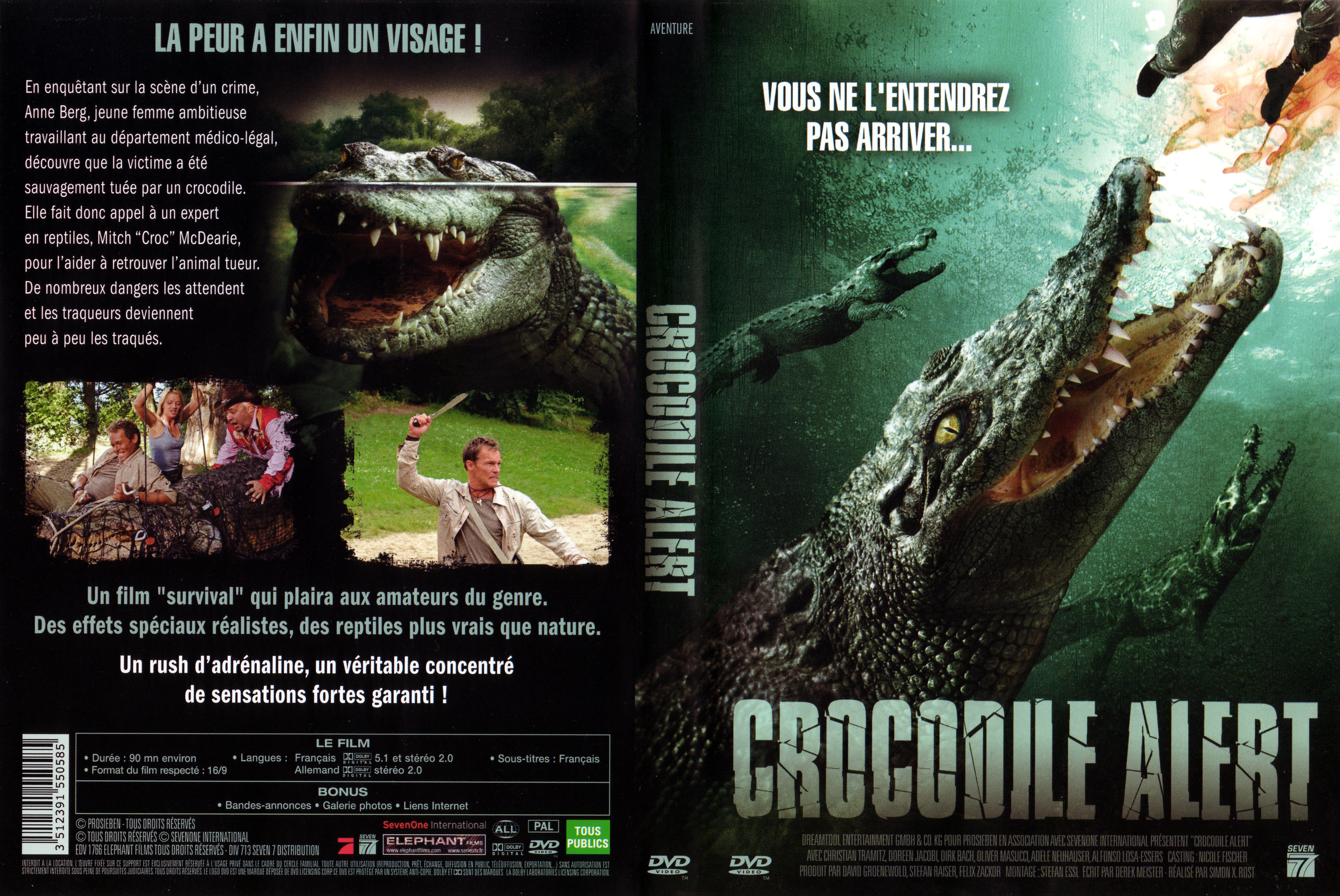 Jaquette DVD Crocodile alert