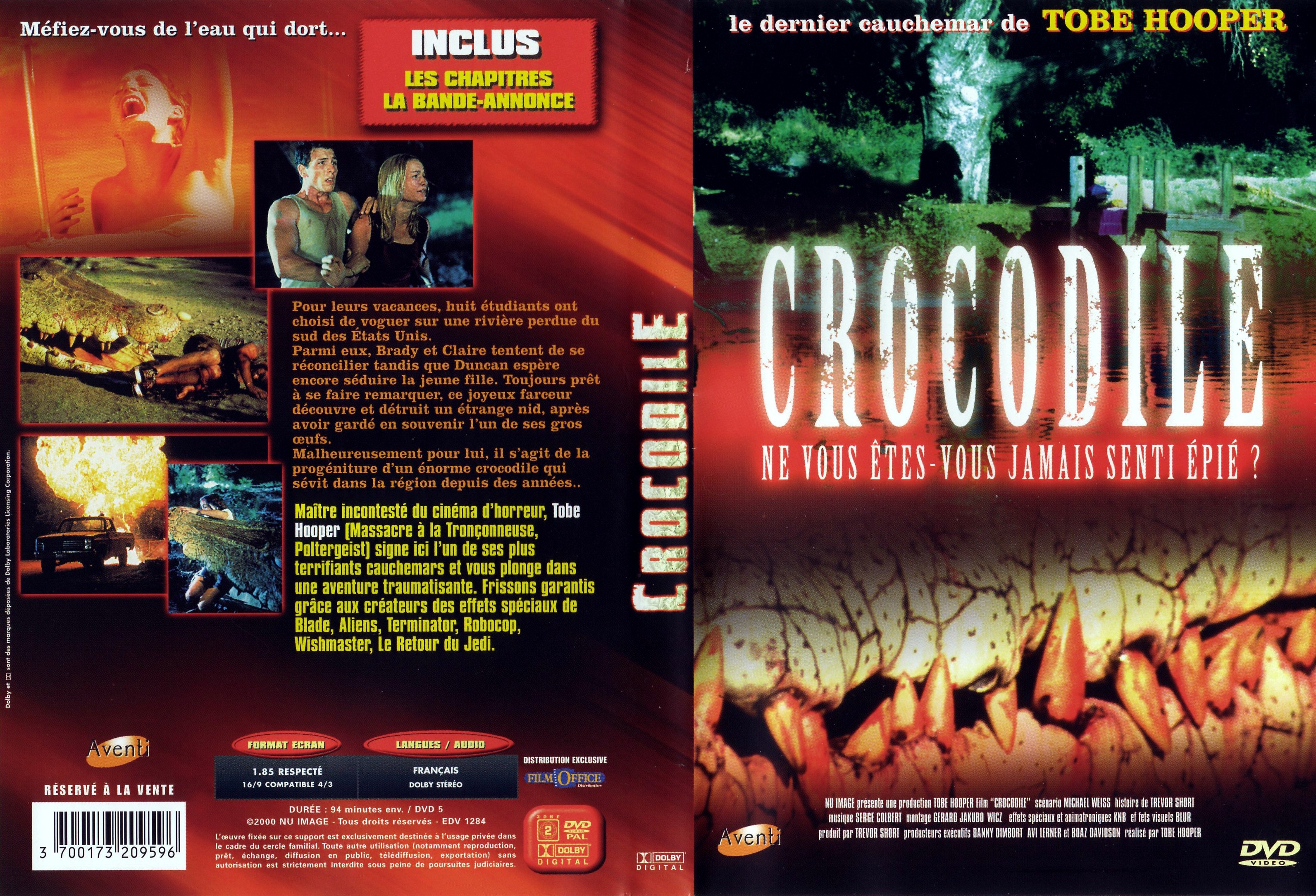 Jaquette DVD Crocodile v2