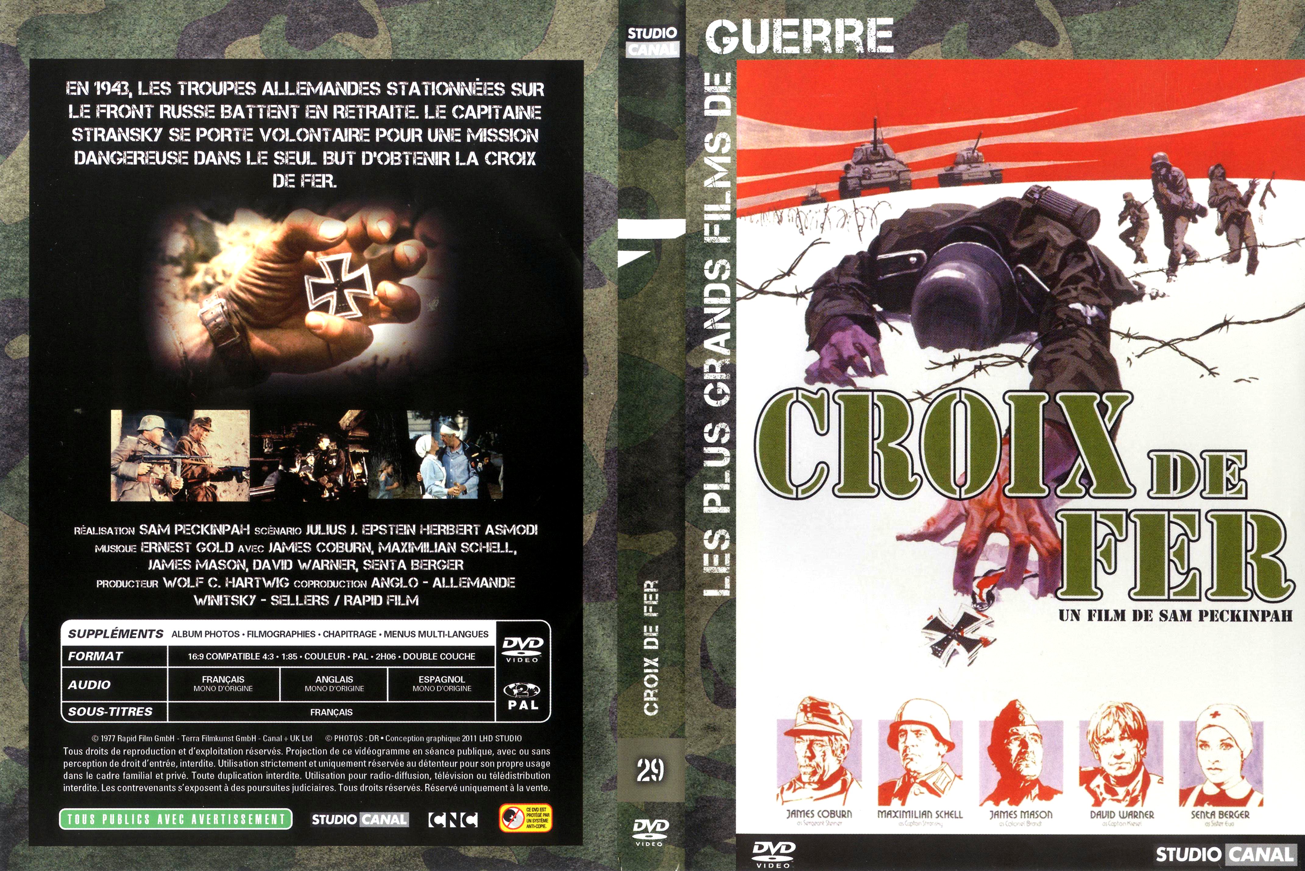 Jaquette DVD Croix de fer v4