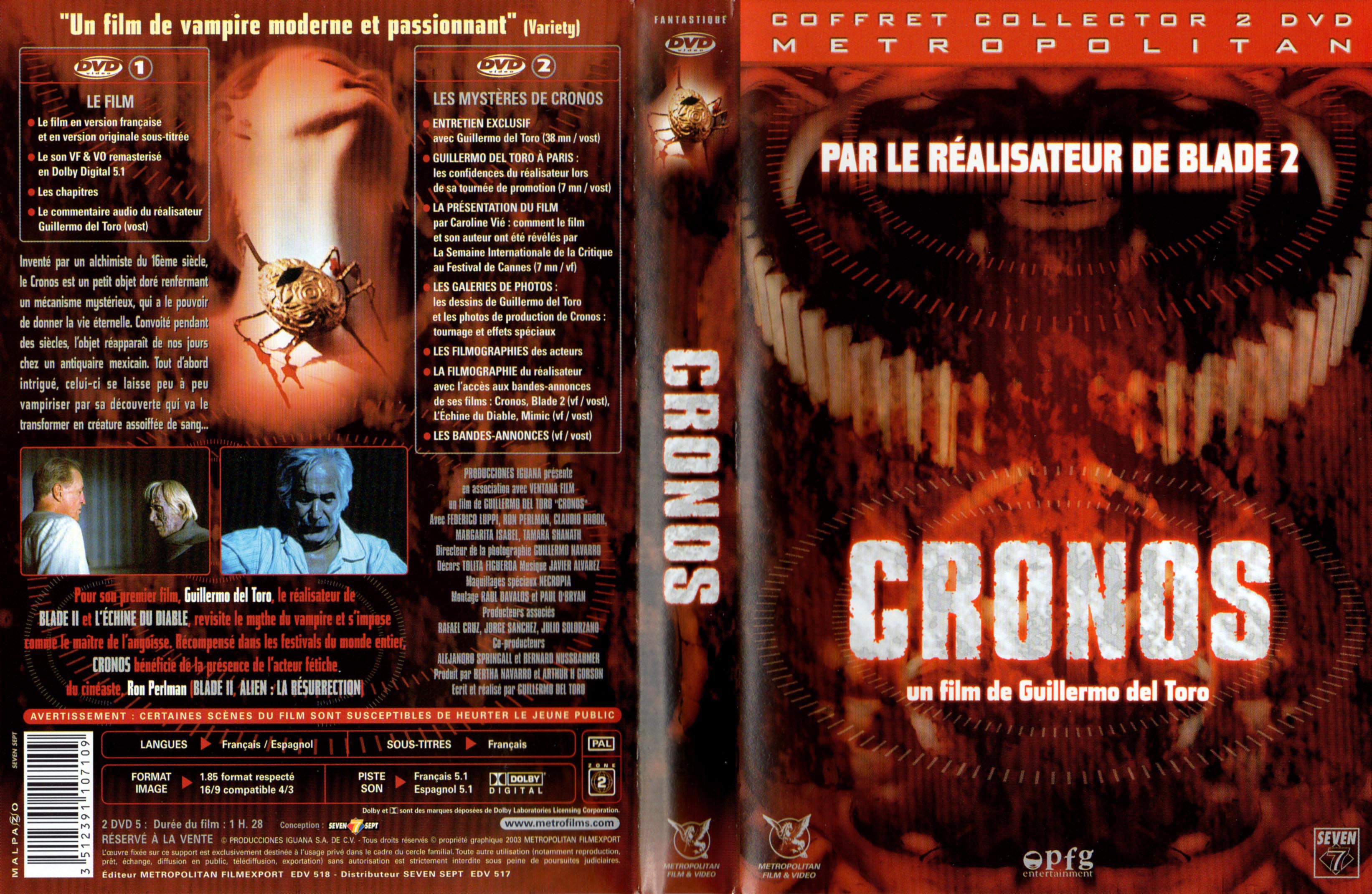 Jaquette DVD Cronos v2