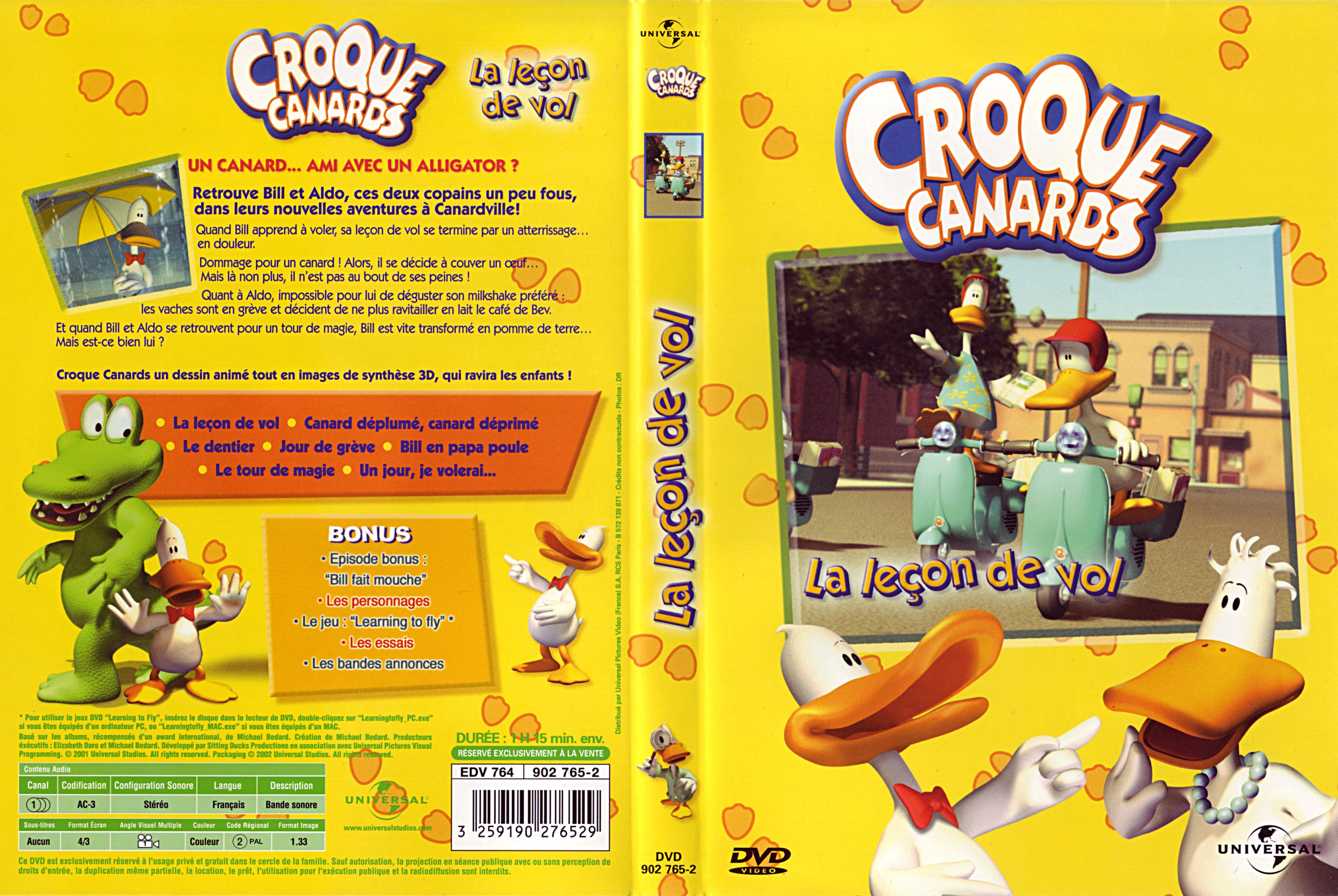 Jaquette DVD Croque canards la lecon de vol