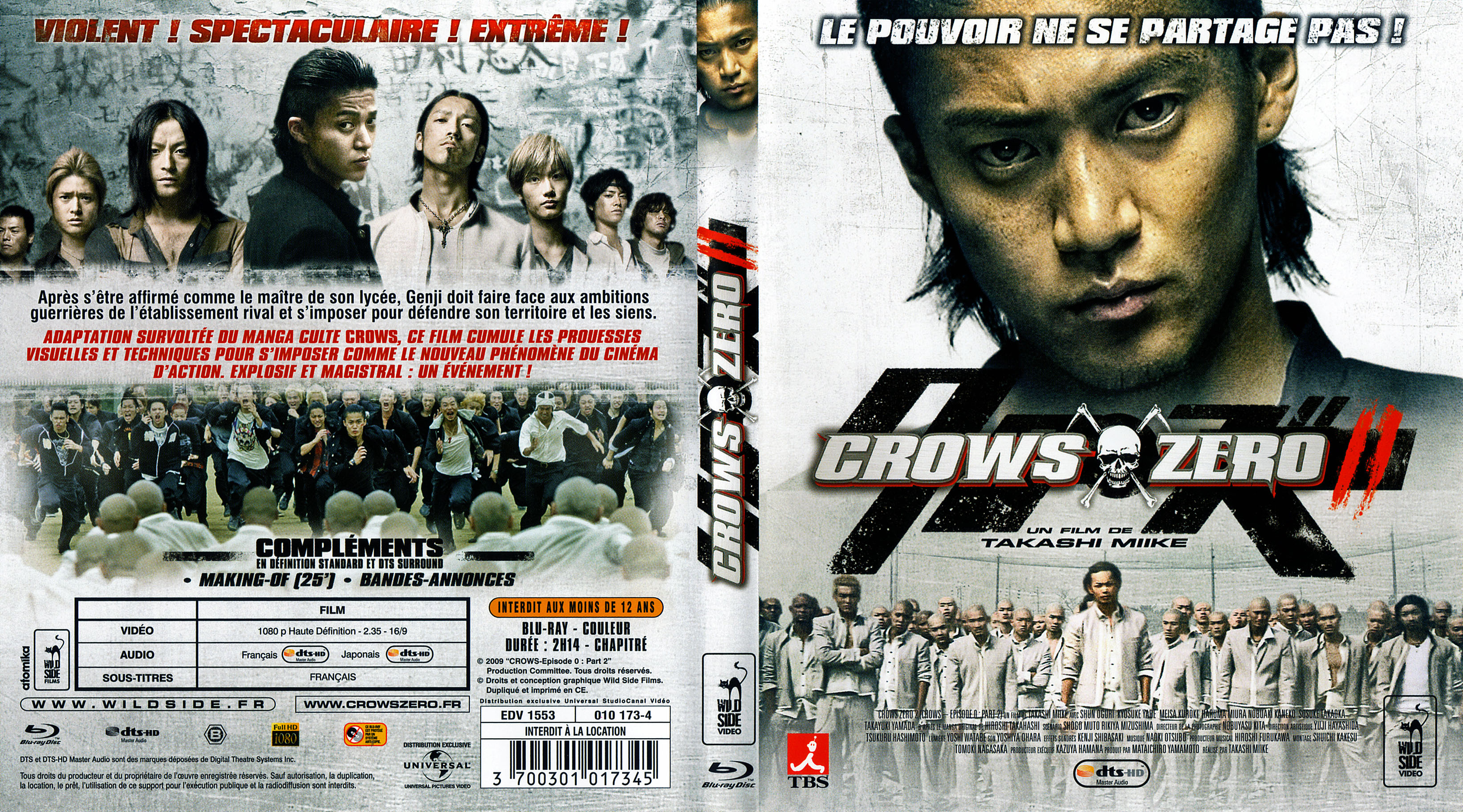 Jaquette DVD Crows zero 2 (BLU-RAY)