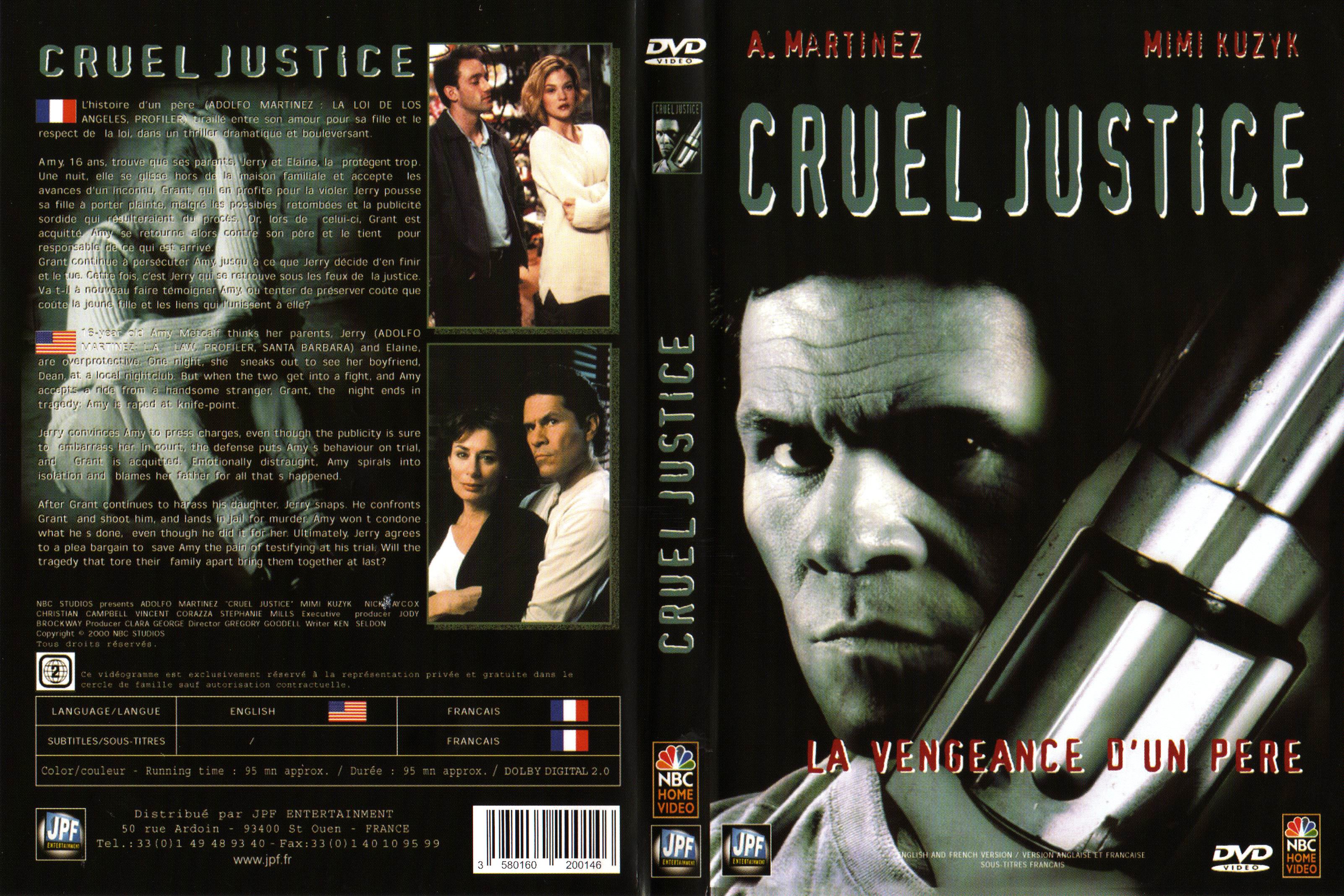 Jaquette DVD Cruel justice