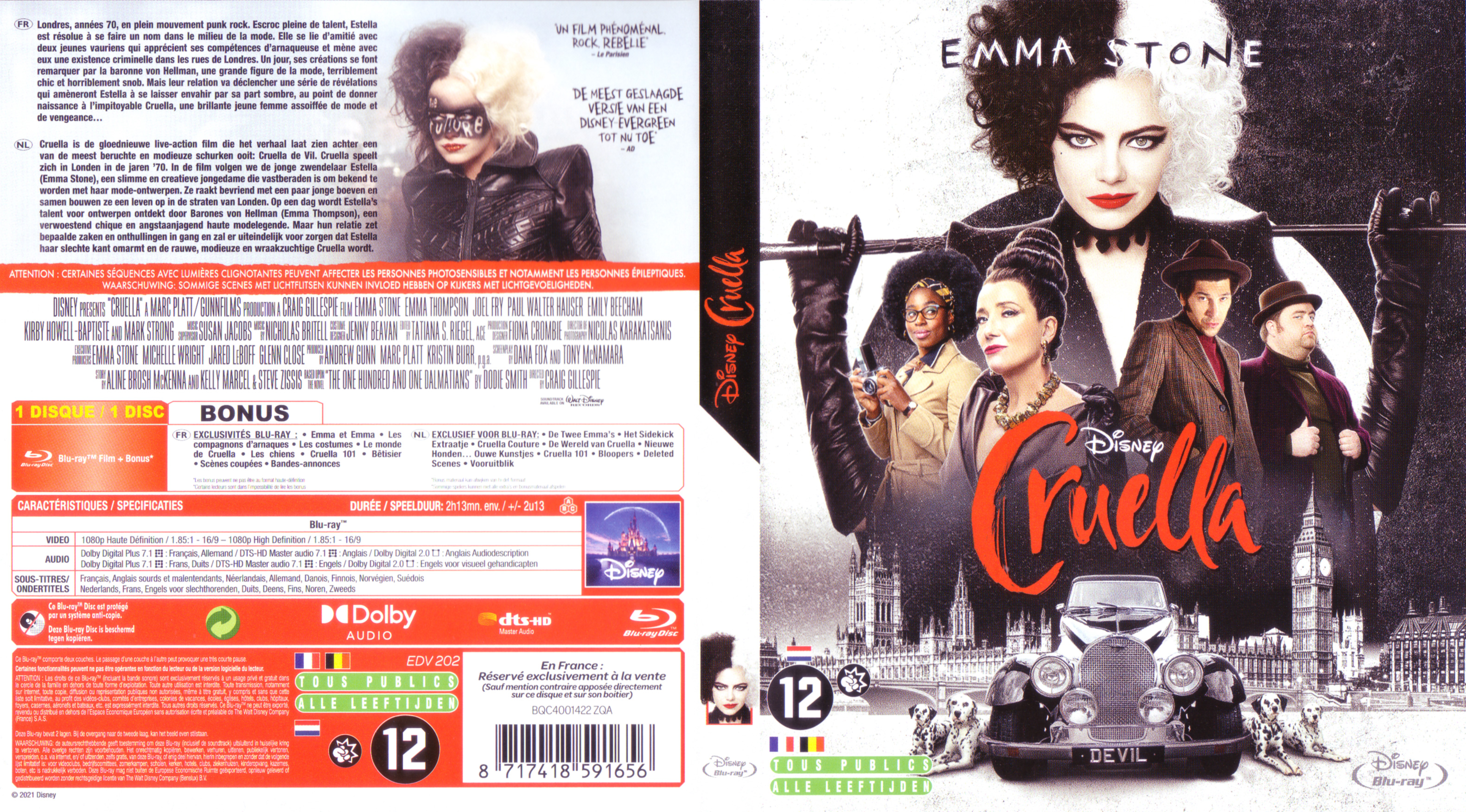 Jaquette DVD Cruella (BLU-RAY)