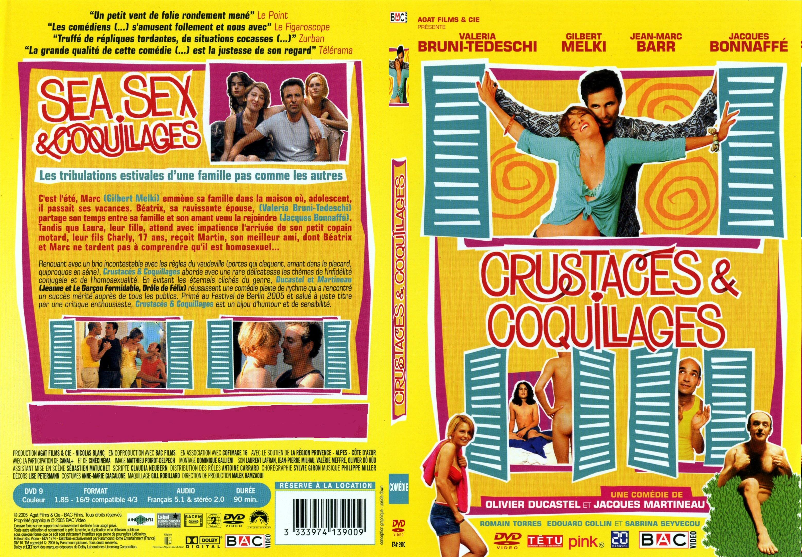 Jaquette DVD Crustacs et coquillages - SLIM