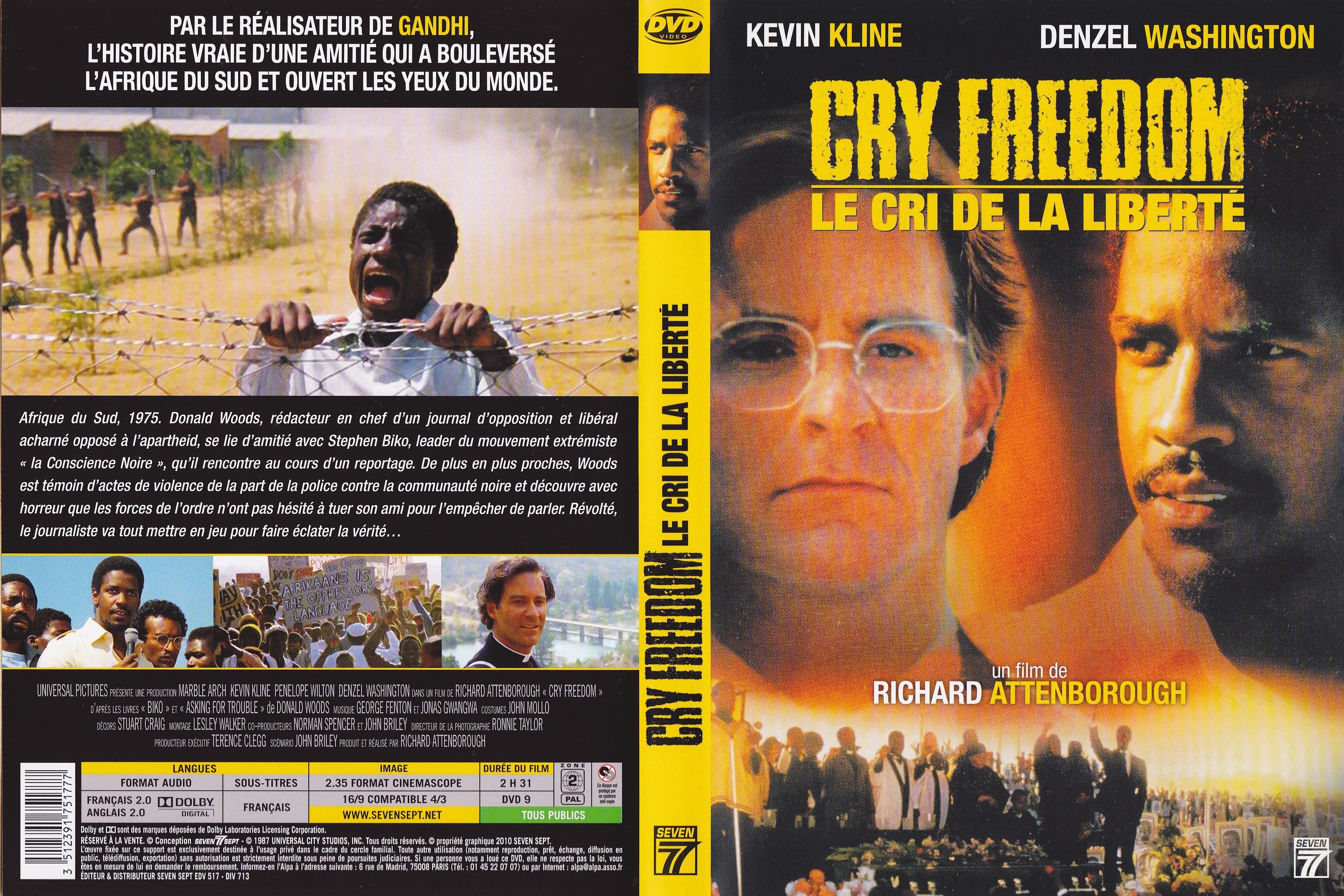 Jaquette DVD Cry Freedom v2