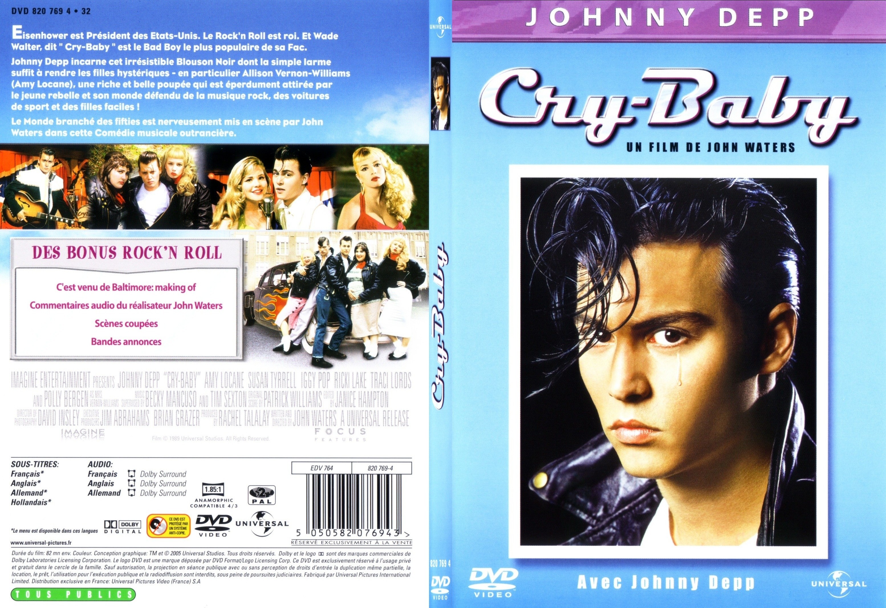 Jaquette DVD Cry baby - SLIM