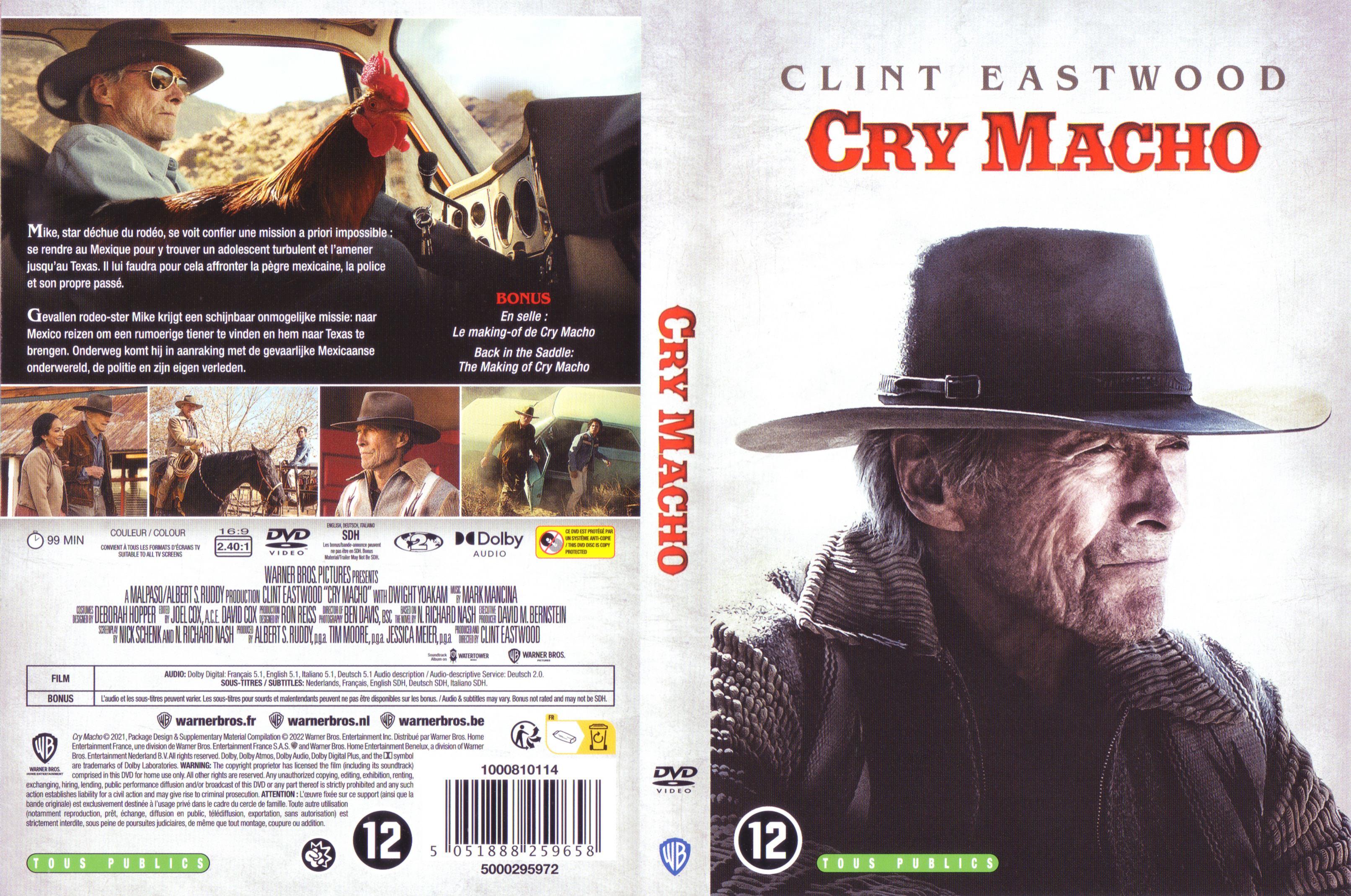Jaquette DVD Cry macho