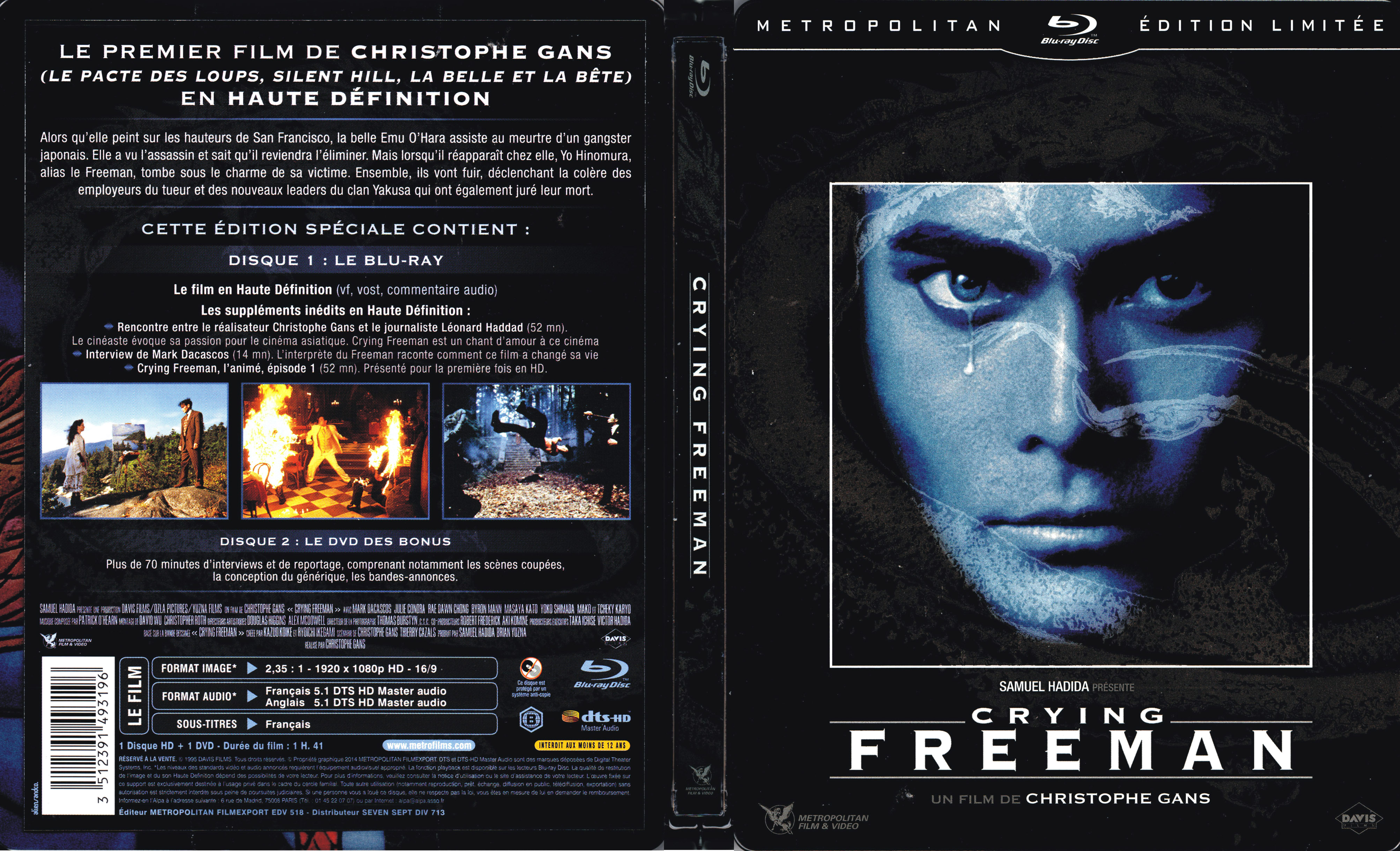 Jaquette DVD Crying freeman (BLU-RAY)