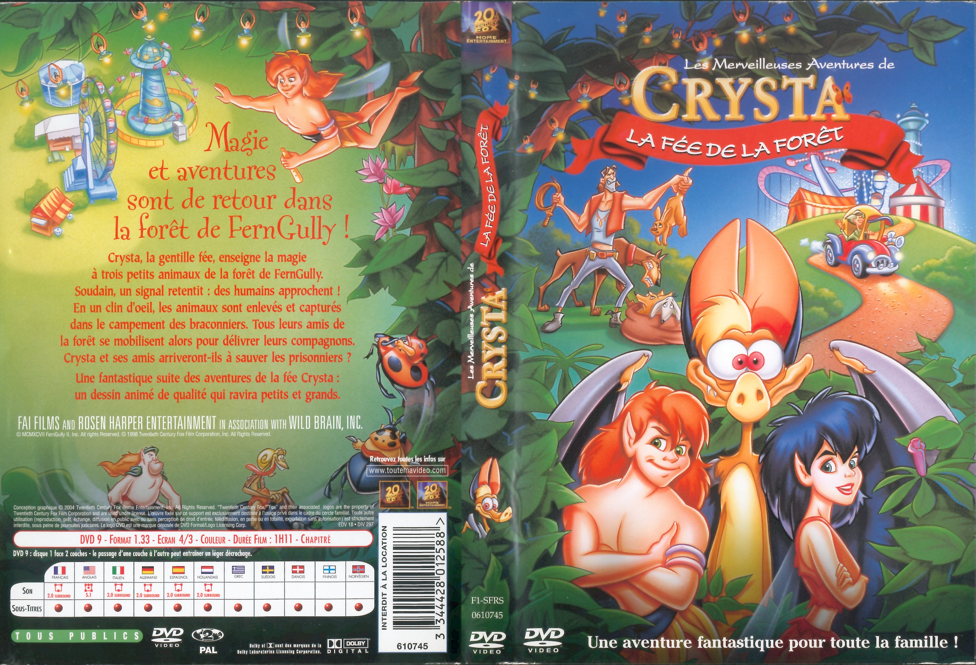 Jaquette DVD Crysta la fe de la foret