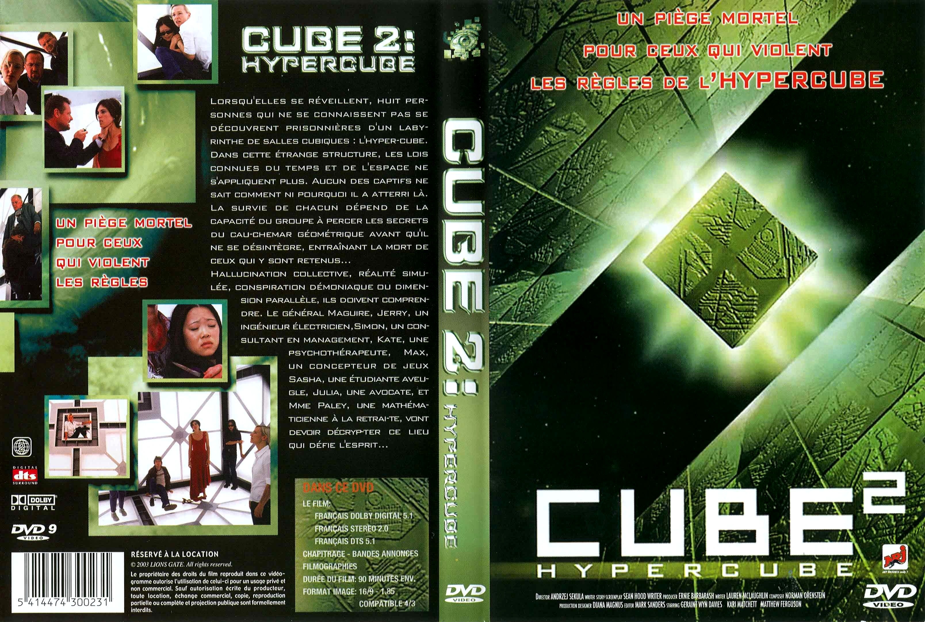 Jaquette DVD Cube 2