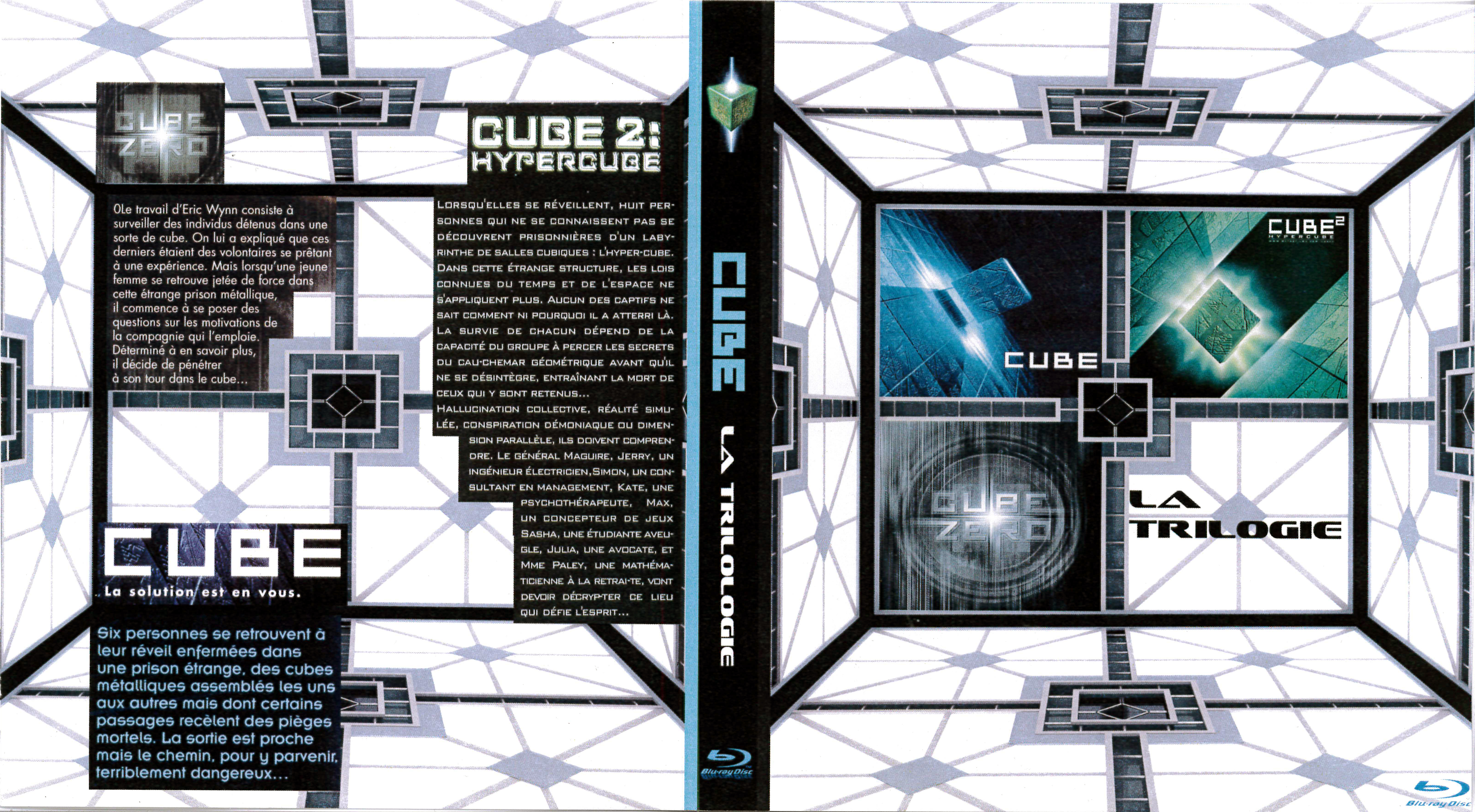 Jaquette DVD Cube Trilogie custom (BLU-RAY)