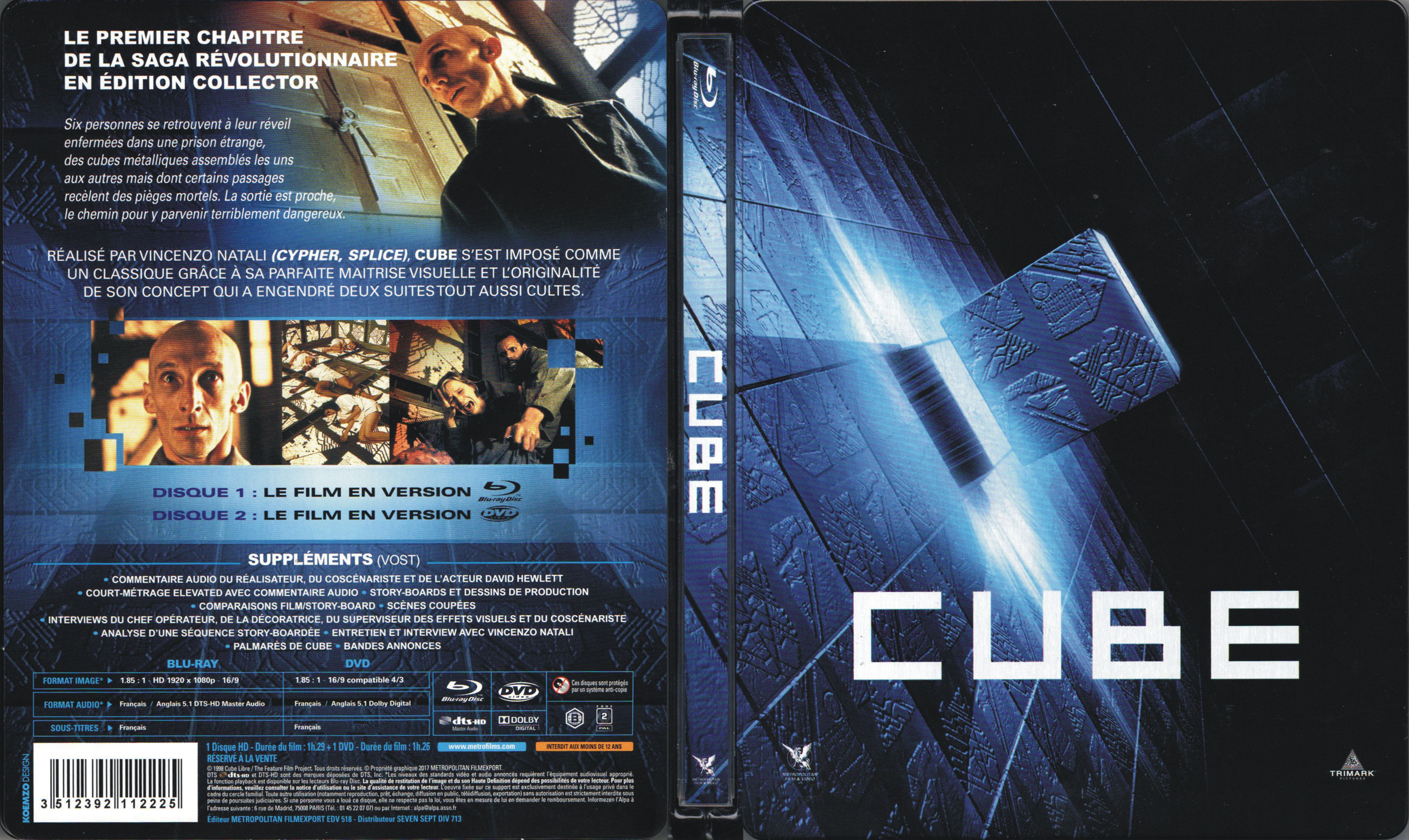 Jaquette DVD Cube (BLU-RAY)
