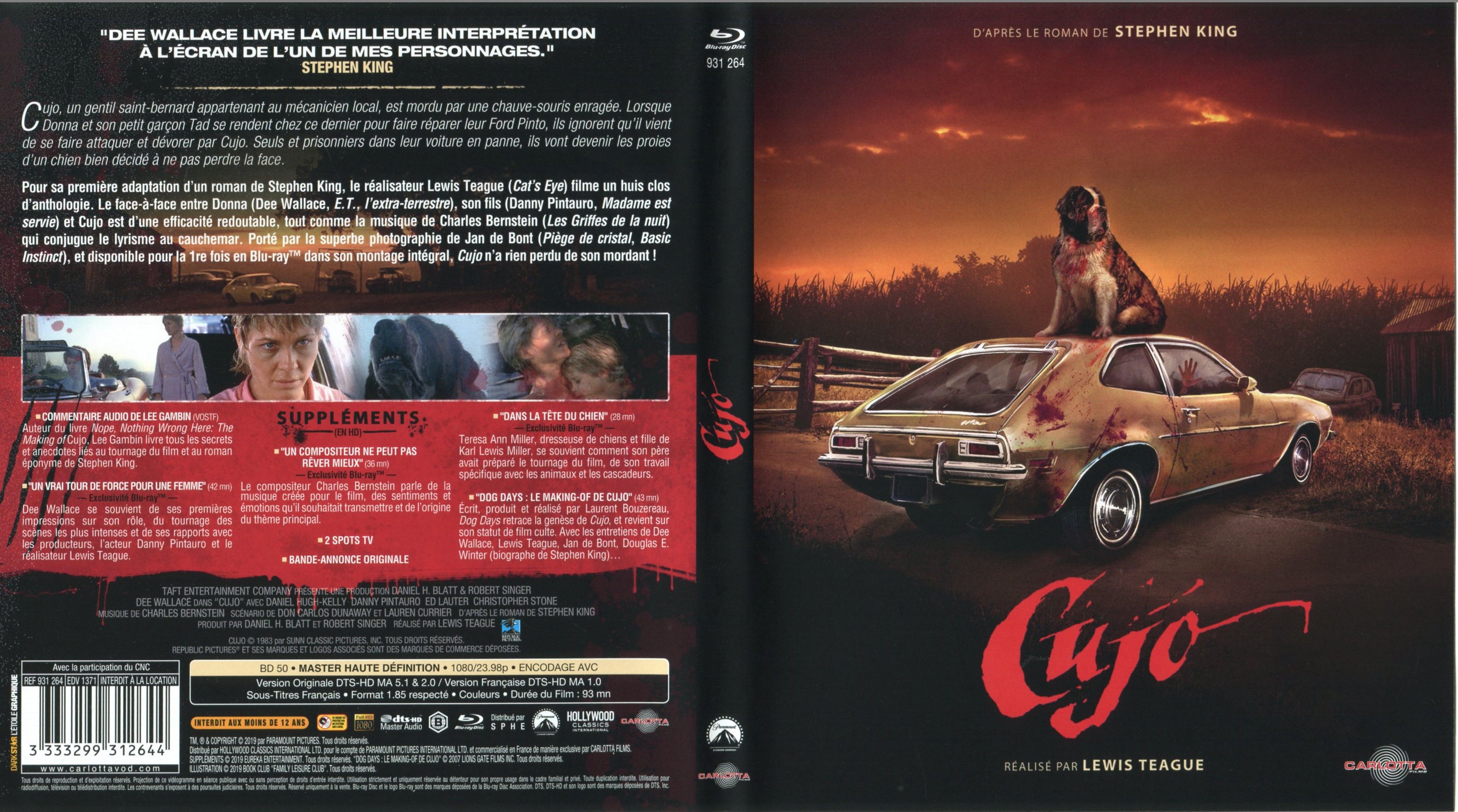 Jaquette DVD Cujo (BLU-RAY)