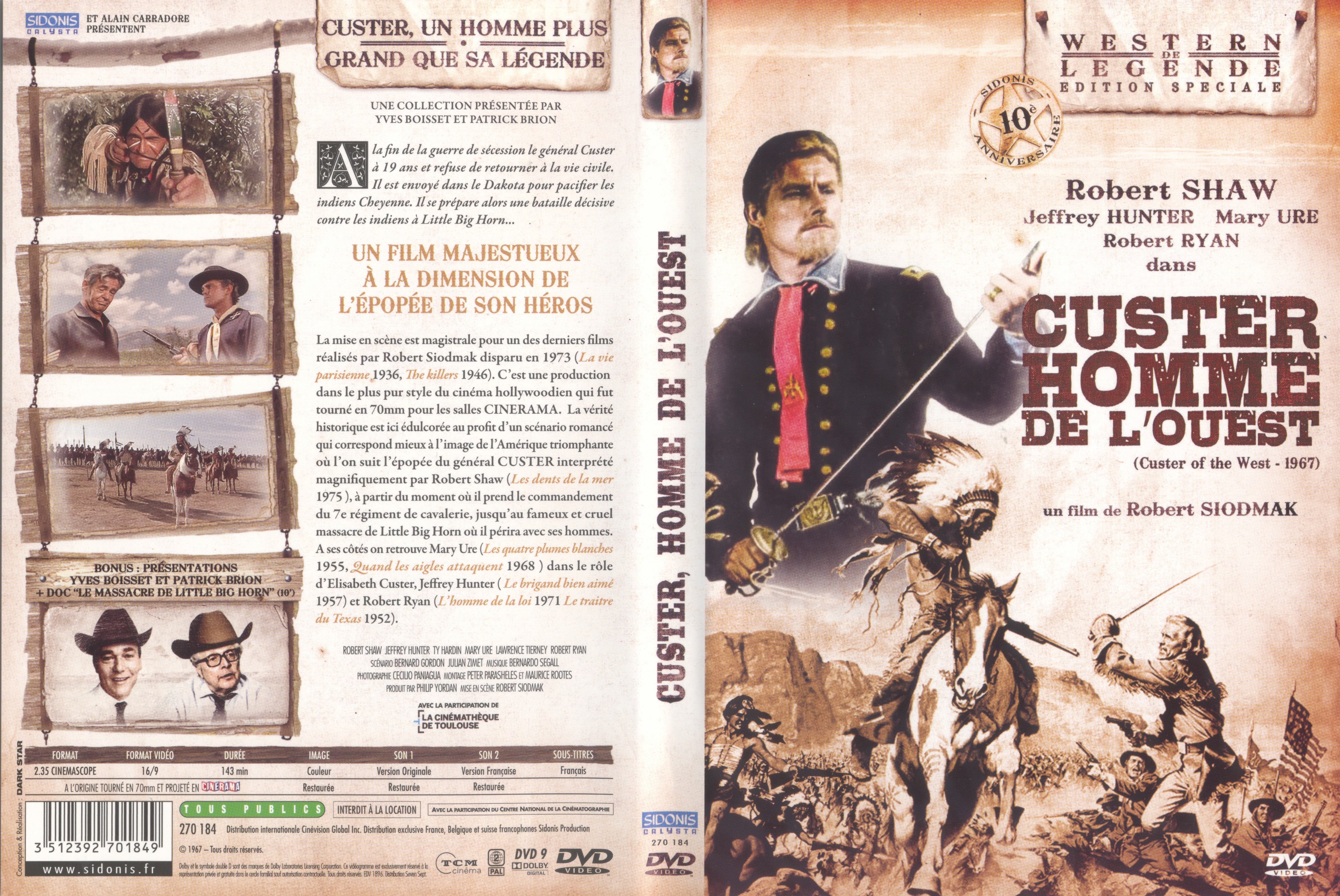 Jaquette DVD Custer homme de l