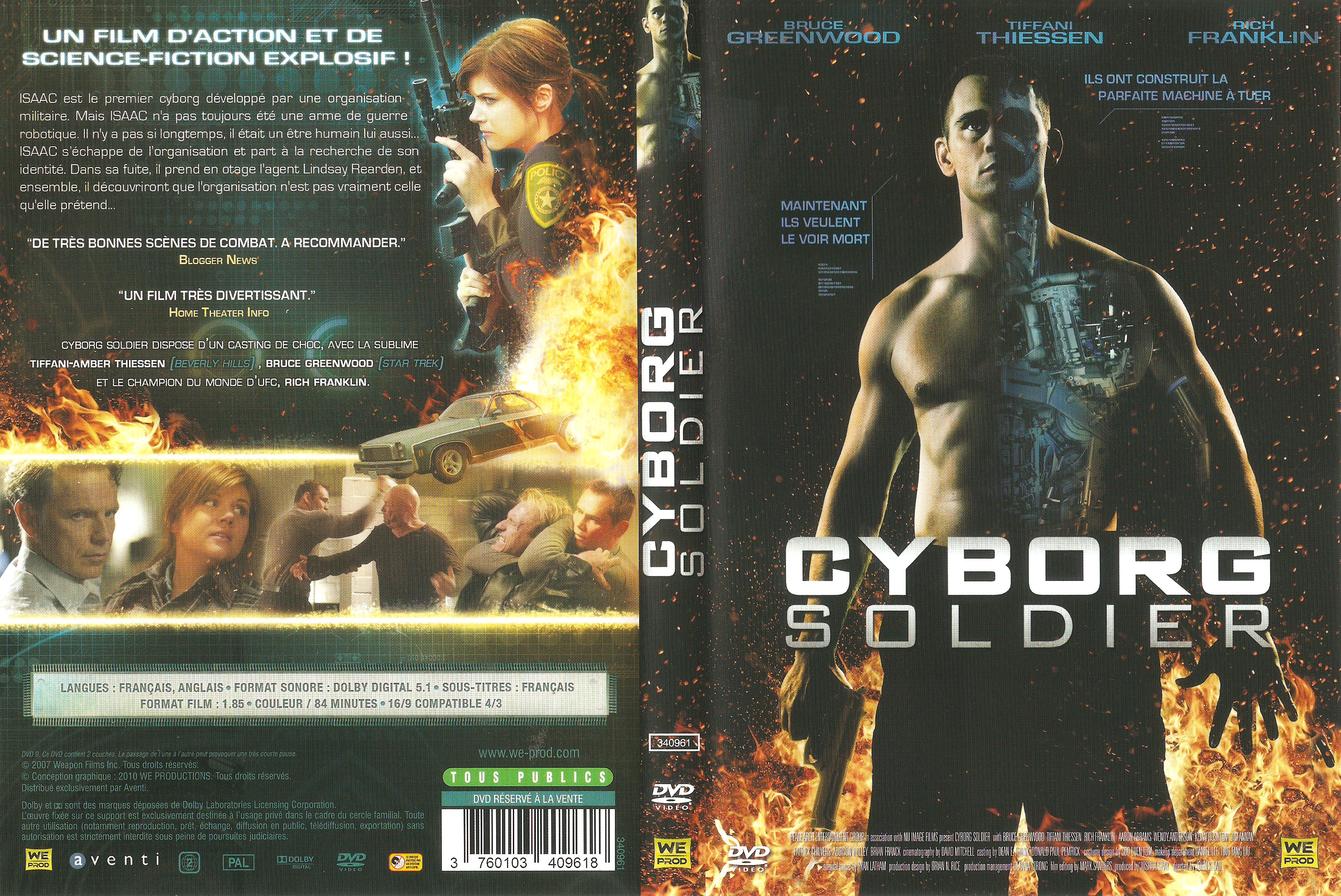 Jaquette DVD Cyborg Soldier