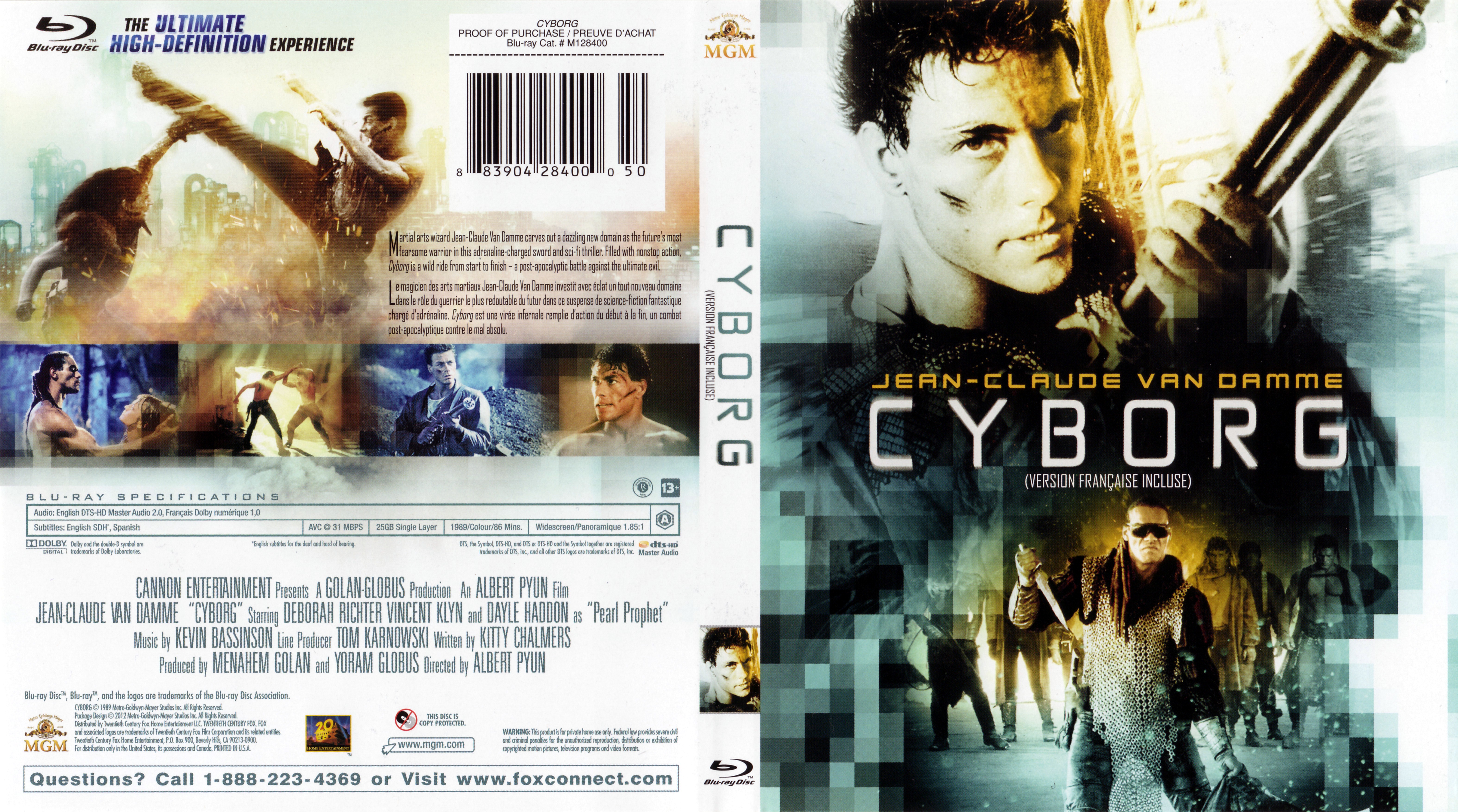 Jaquette DVD Cyborg (Canadienne) (BLU-RAY)