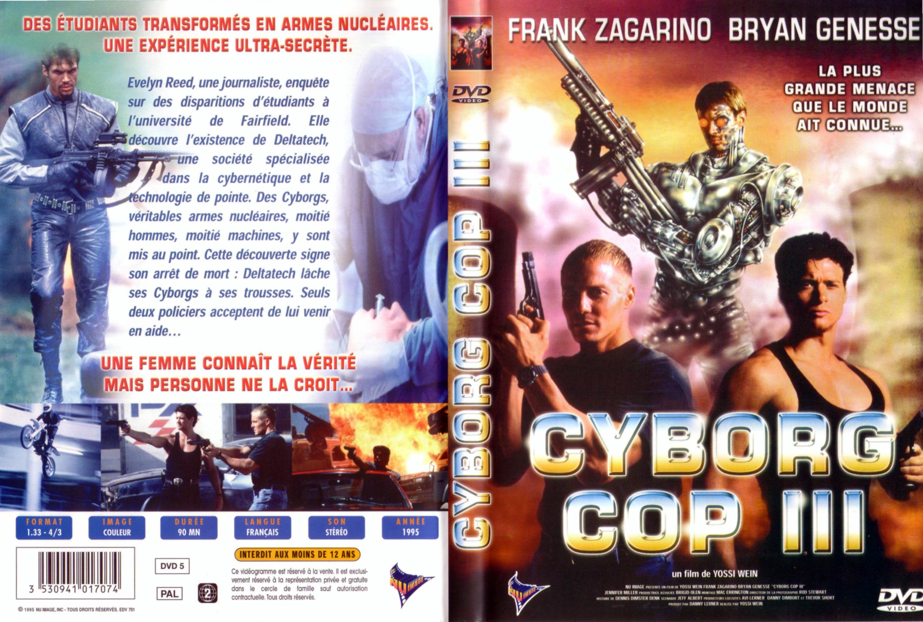 Jaquette DVD Cyborg cop 3