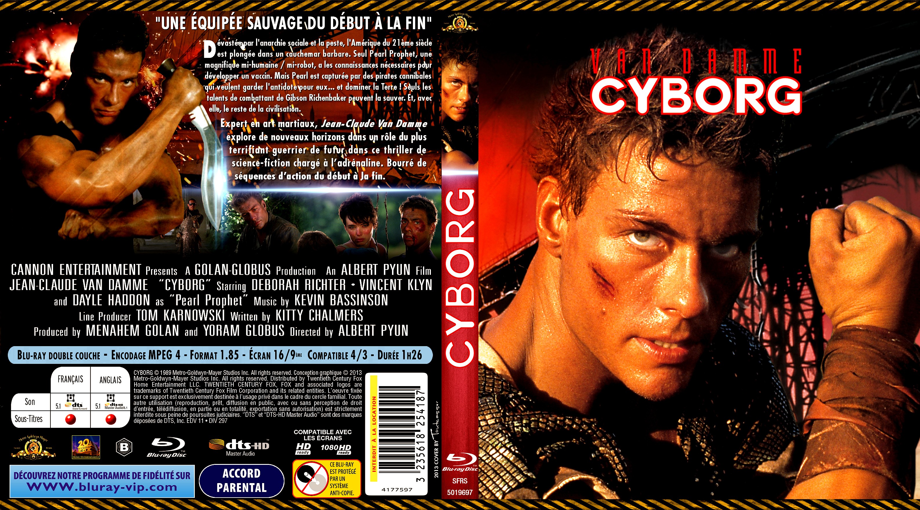 Jaquette DVD Cyborg custom (BLU-RAY)
