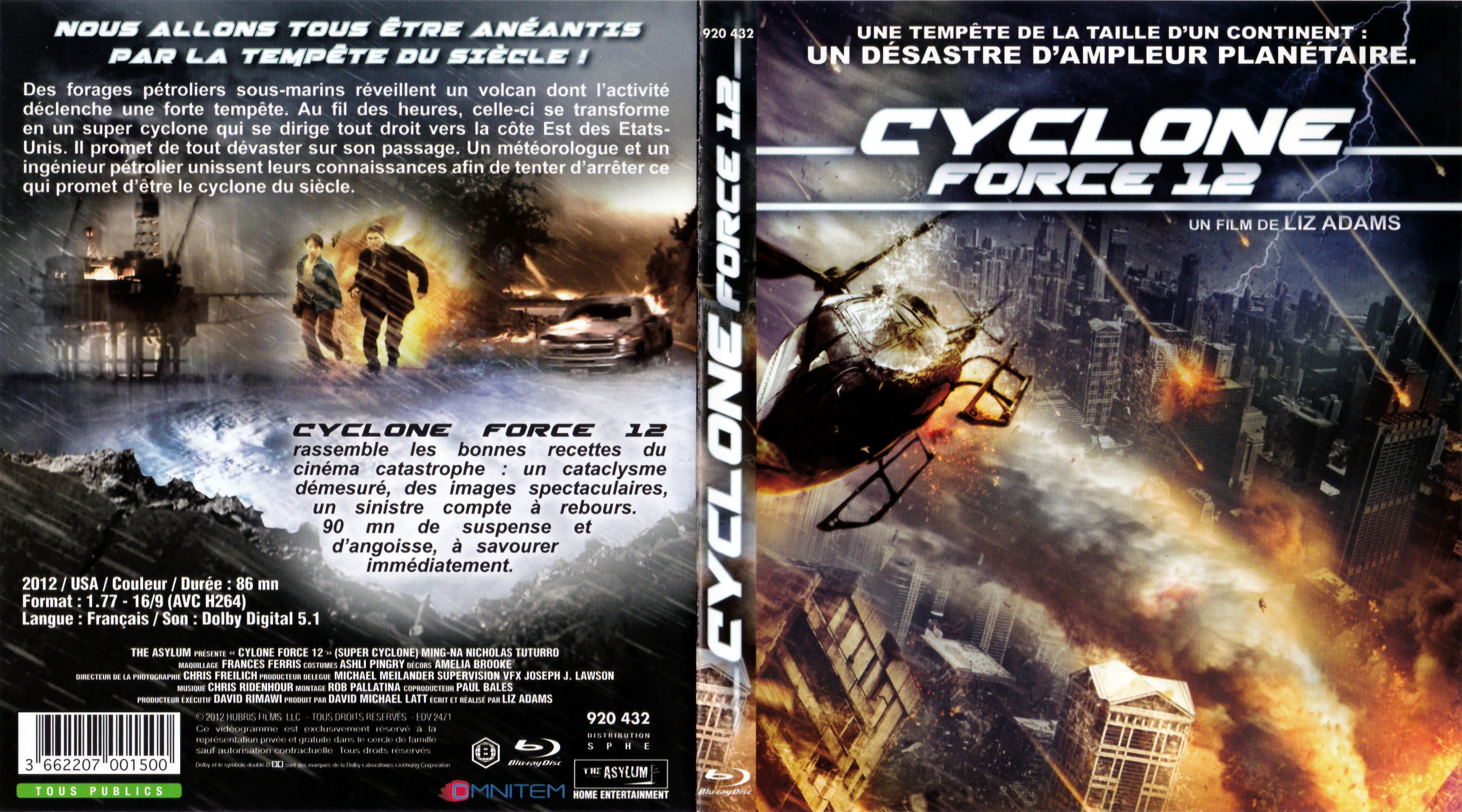 Jaquette DVD Cyclone force 12 (BLU-RAY)