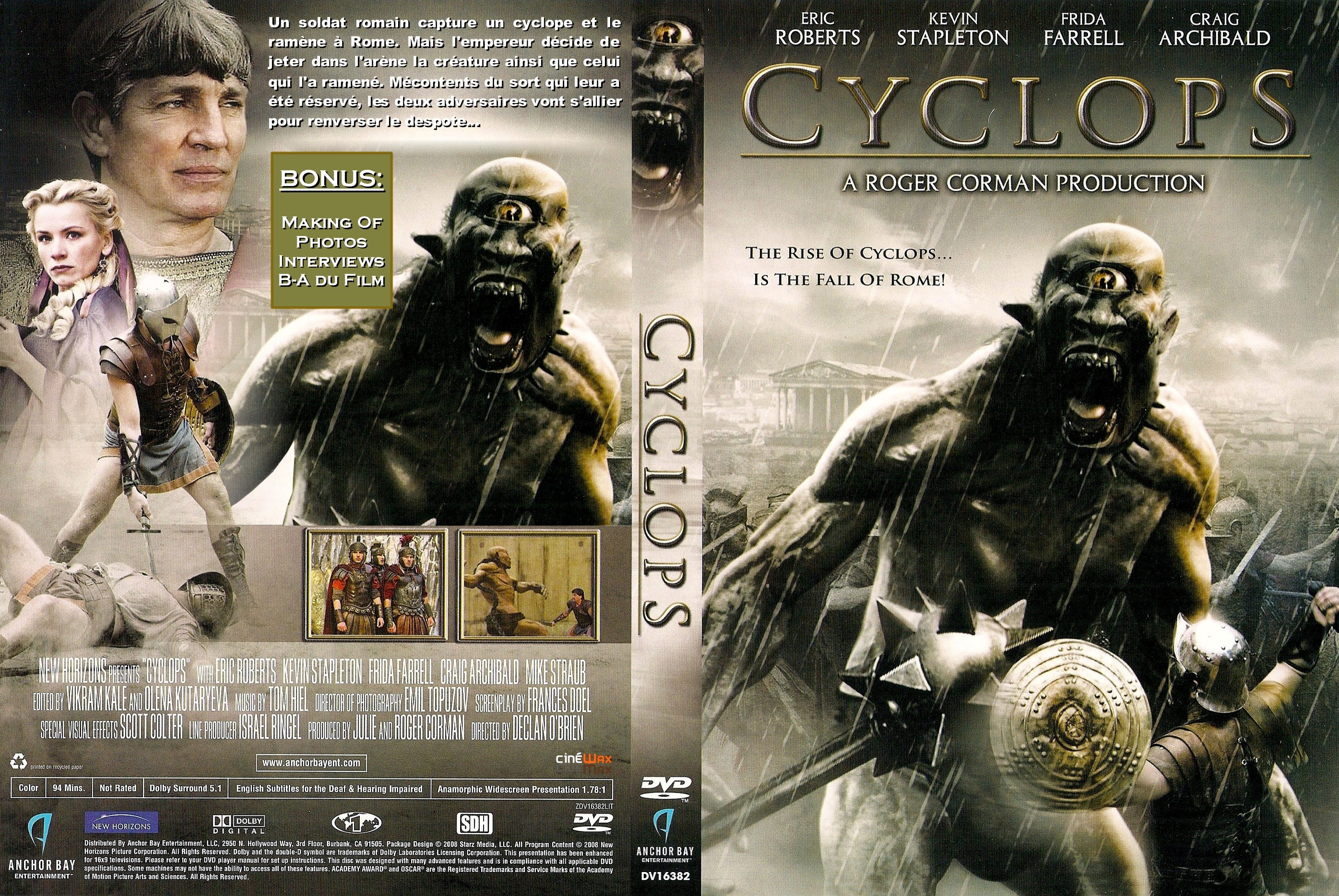 Jaquette DVD Cyclops custom