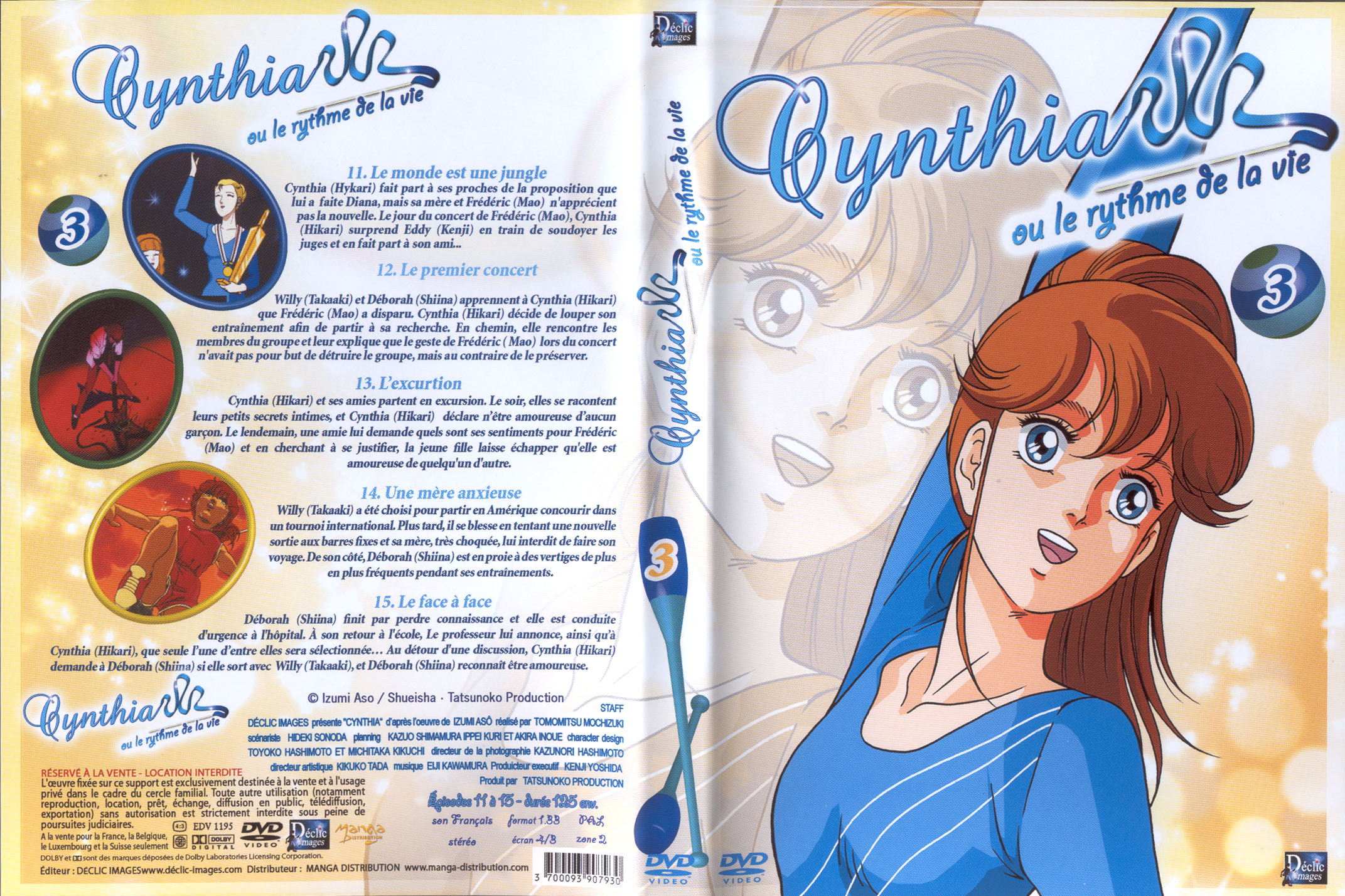 Jaquette DVD Cynthia ou le rythme de la vie vol 3