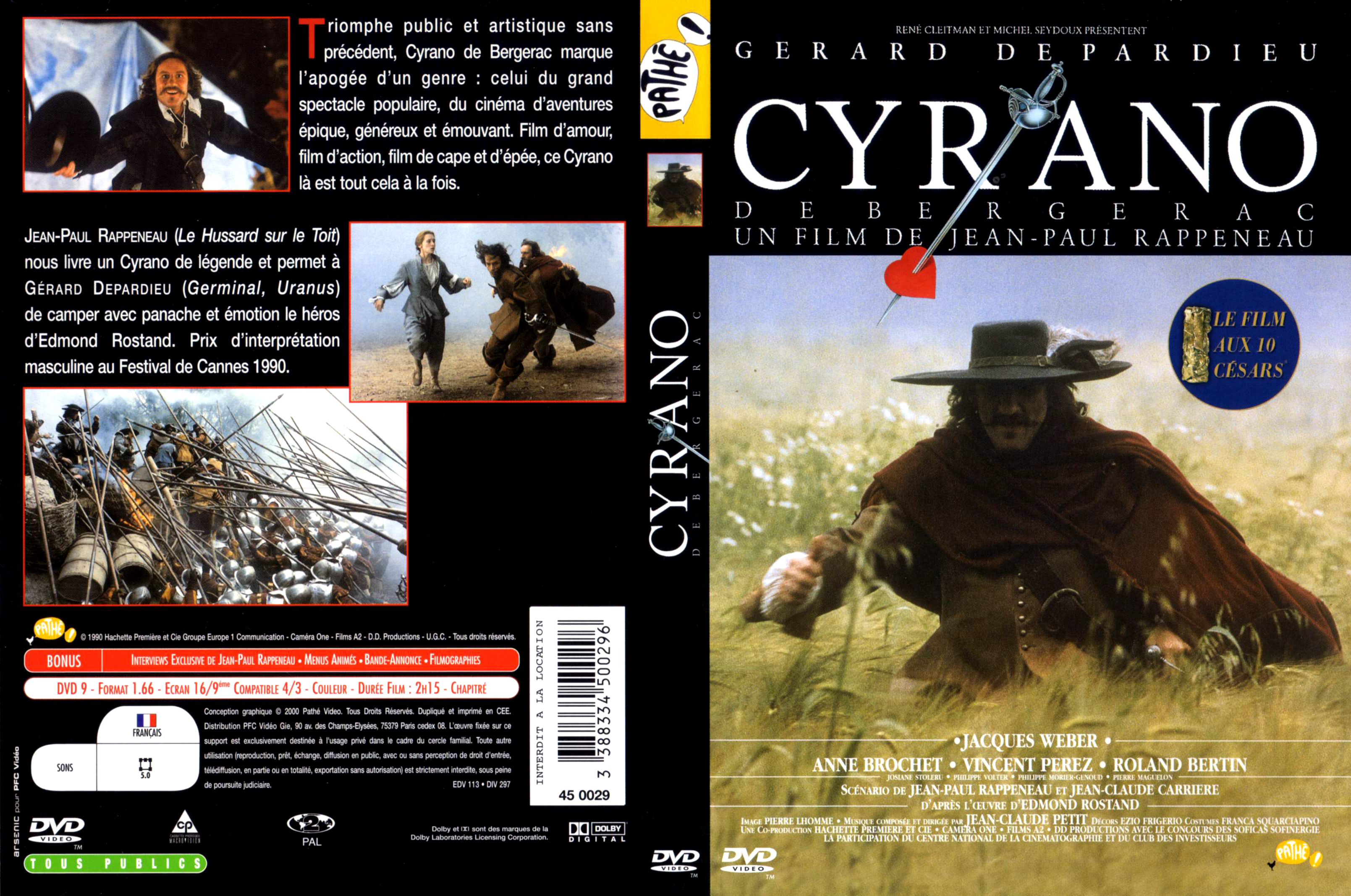 Jaquette DVD Cyrano de Bergerac v2